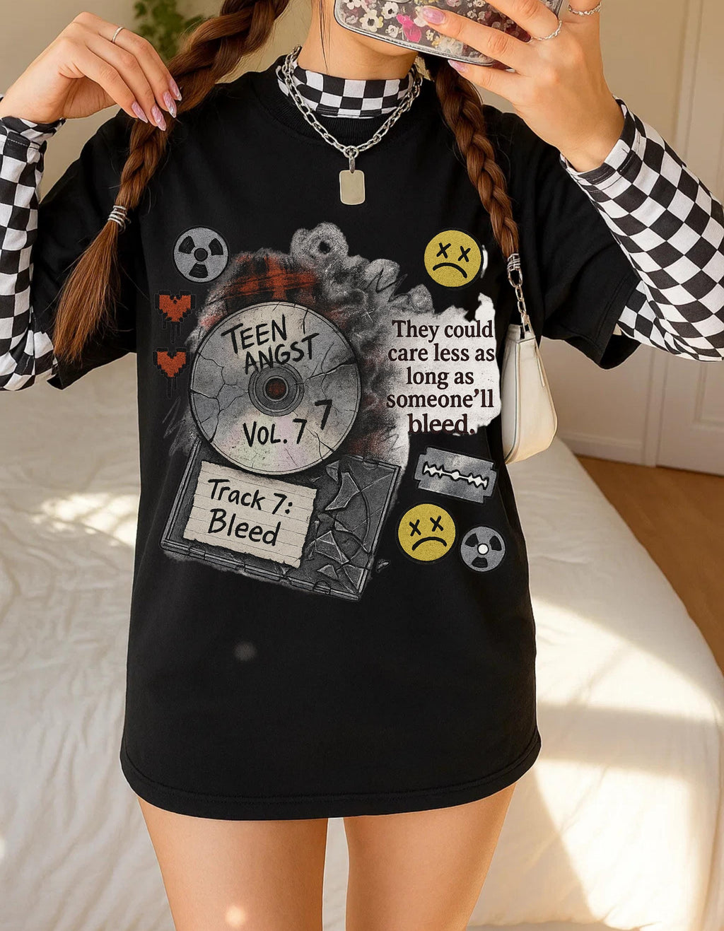 Vintage Grunge Music Tee: Retro Band T-Shirt, Comfortable Cotton