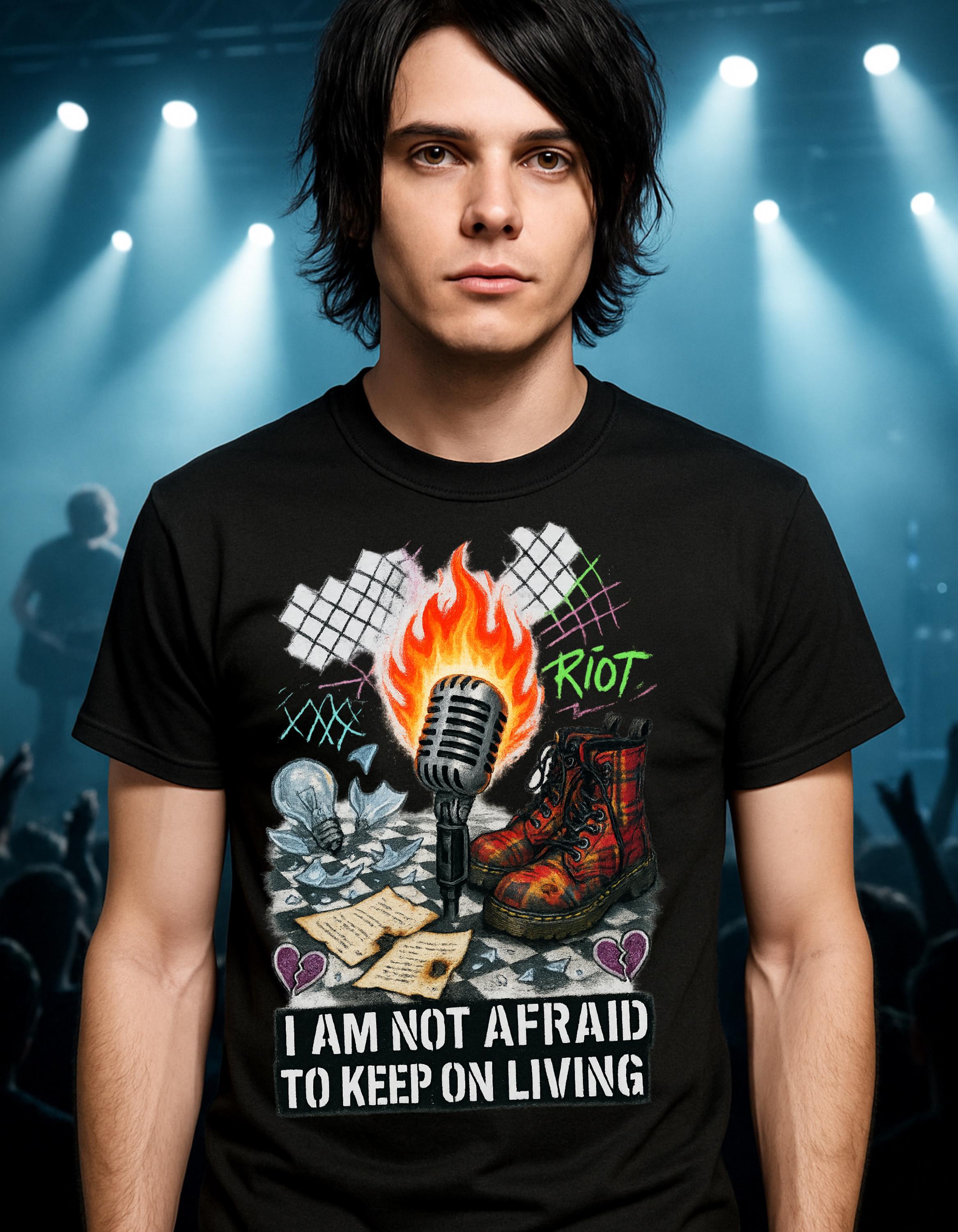 Rebellious Spirit Graphic Tee | Music Lover Unisex Cotton Shirt | Festival Wear | Birthday Gift
