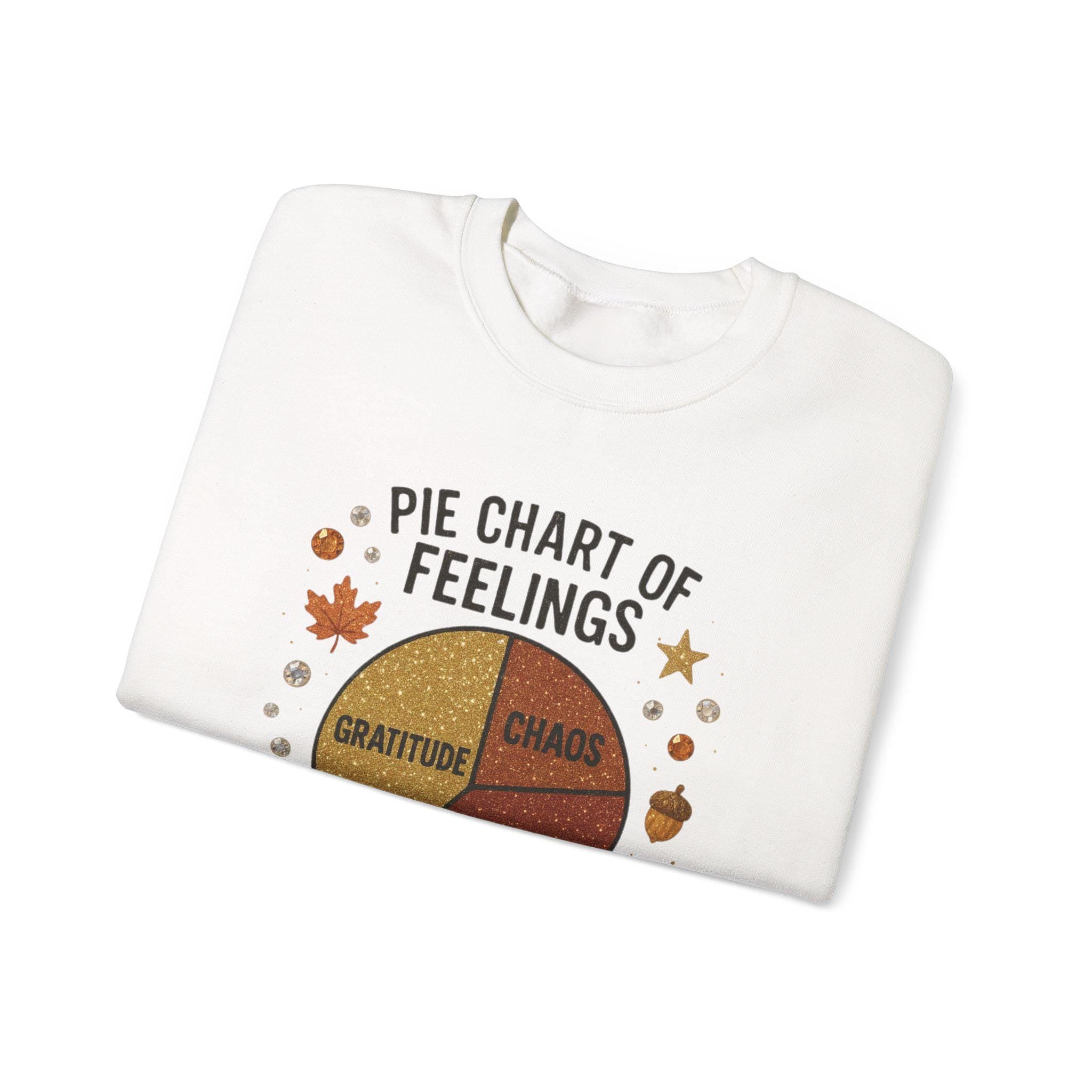 Funny Pie Chart Sweatshirt: Unisex Cozy Crewneck - Emotional Growth