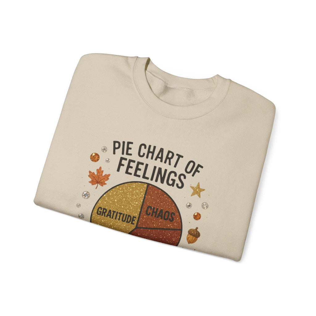 Funny Pie Chart Sweatshirt: Unisex Cozy Crewneck - Emotional Growth