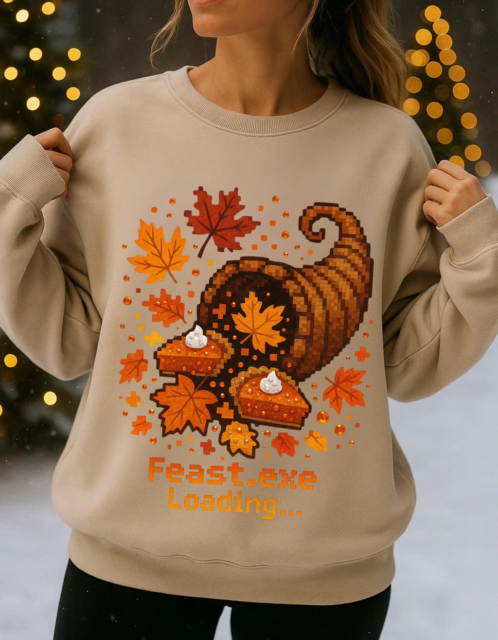 Cozy Autumn Thanksgiving Sweatshirt: Casual Family Gathering Apparel, Fall Fashion Gift