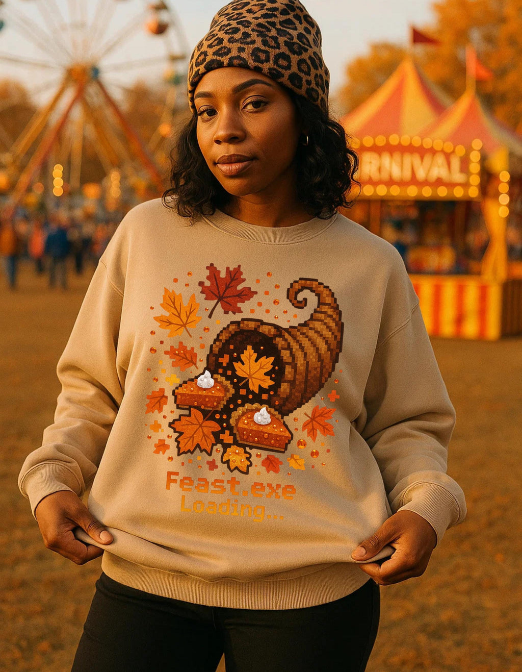 Cozy Autumn Thanksgiving Sweatshirt: Casual Family Gathering Apparel, Fall Fashion Gift