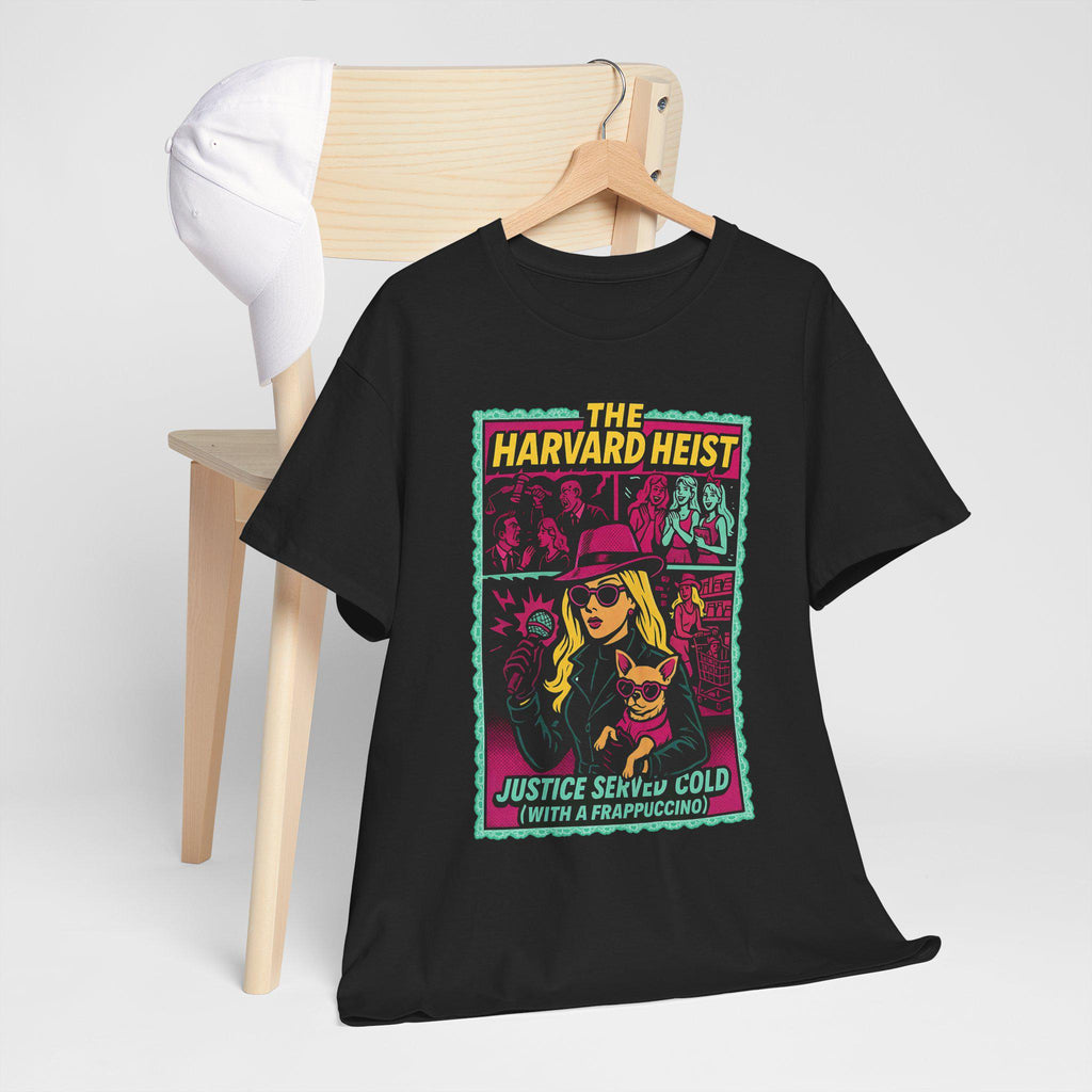 Harvard Heist Graphic Tee: 90s Nostalgia Movie Lover Gift, Unisex College Humor Casual Shirt