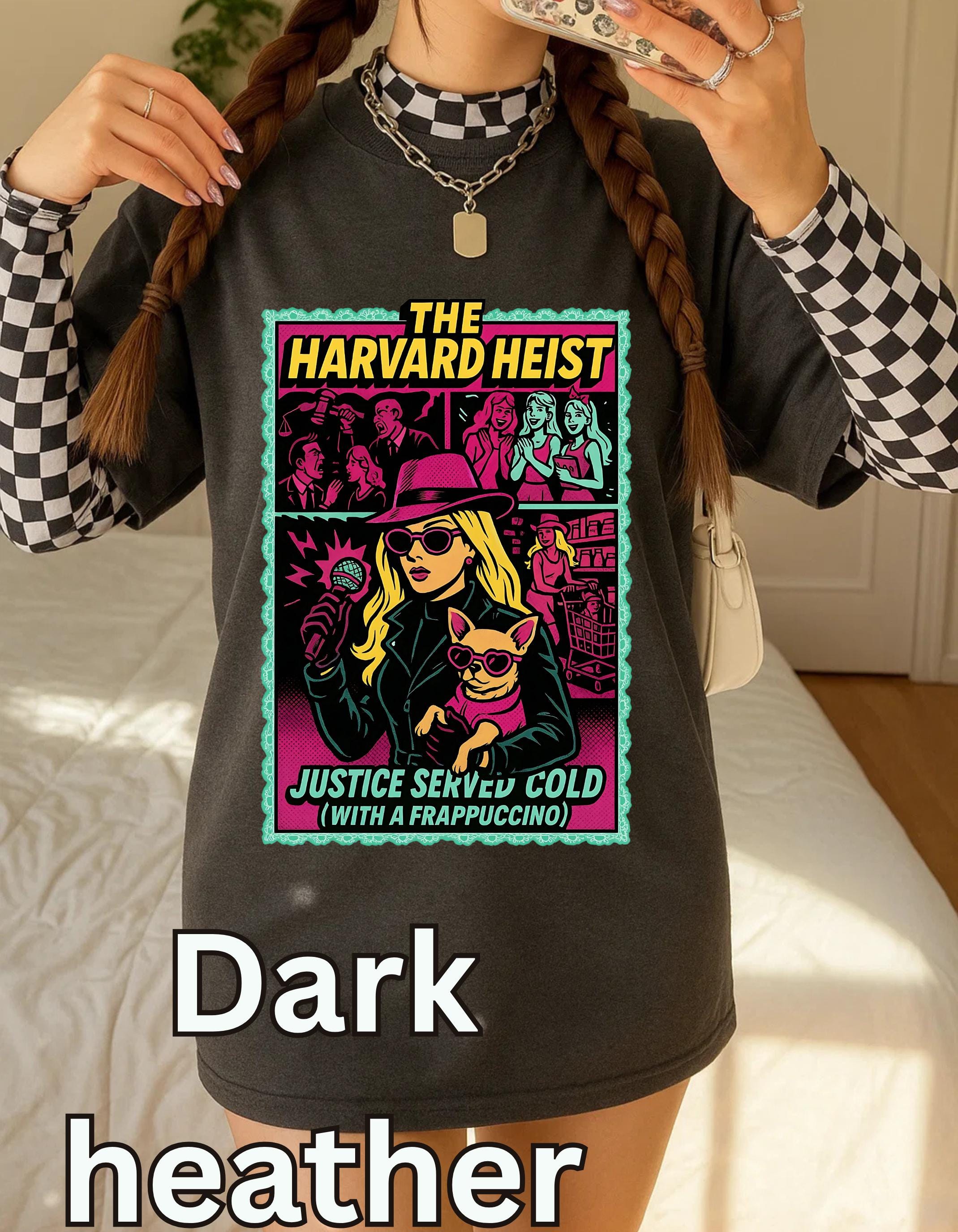 Harvard Heist Graphic Tee: 90s Nostalgia Movie Lover Gift, Unisex College Humor Casual Shirt