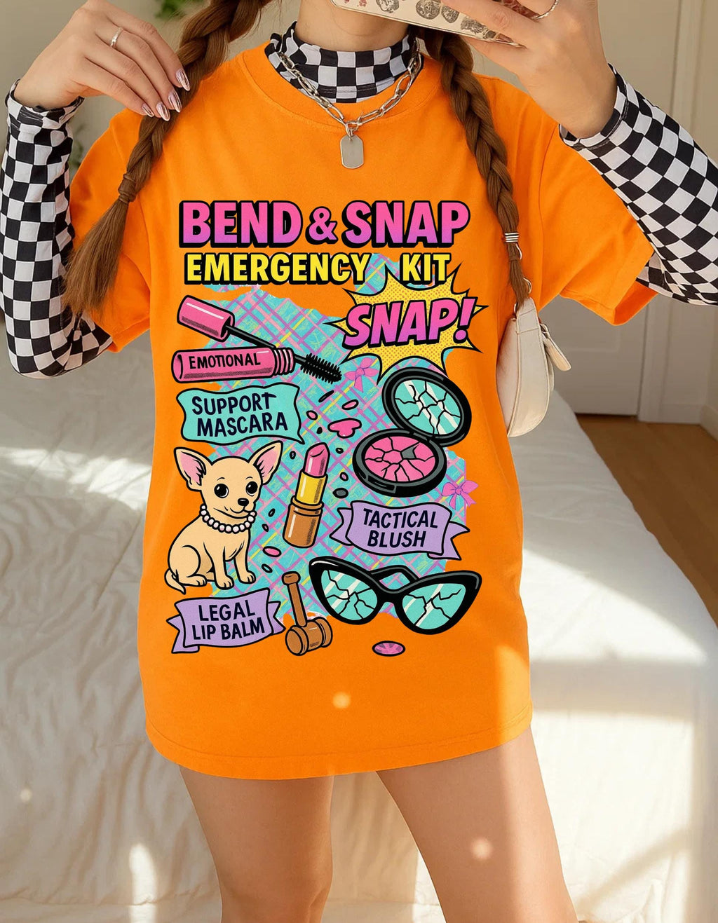 Bend & Snap Dog Lover Graphic Tee | Unisex Cotton T-Shirt | Trendy Casual Summer Fashion Gift