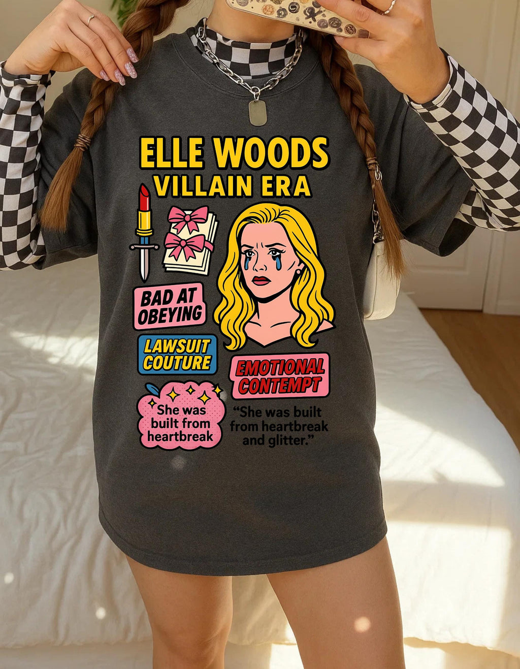 Sorority Villain Era Graphic Tee: Funny Unisex Pop Culture Movie Fan T-Shirt for Empowerment