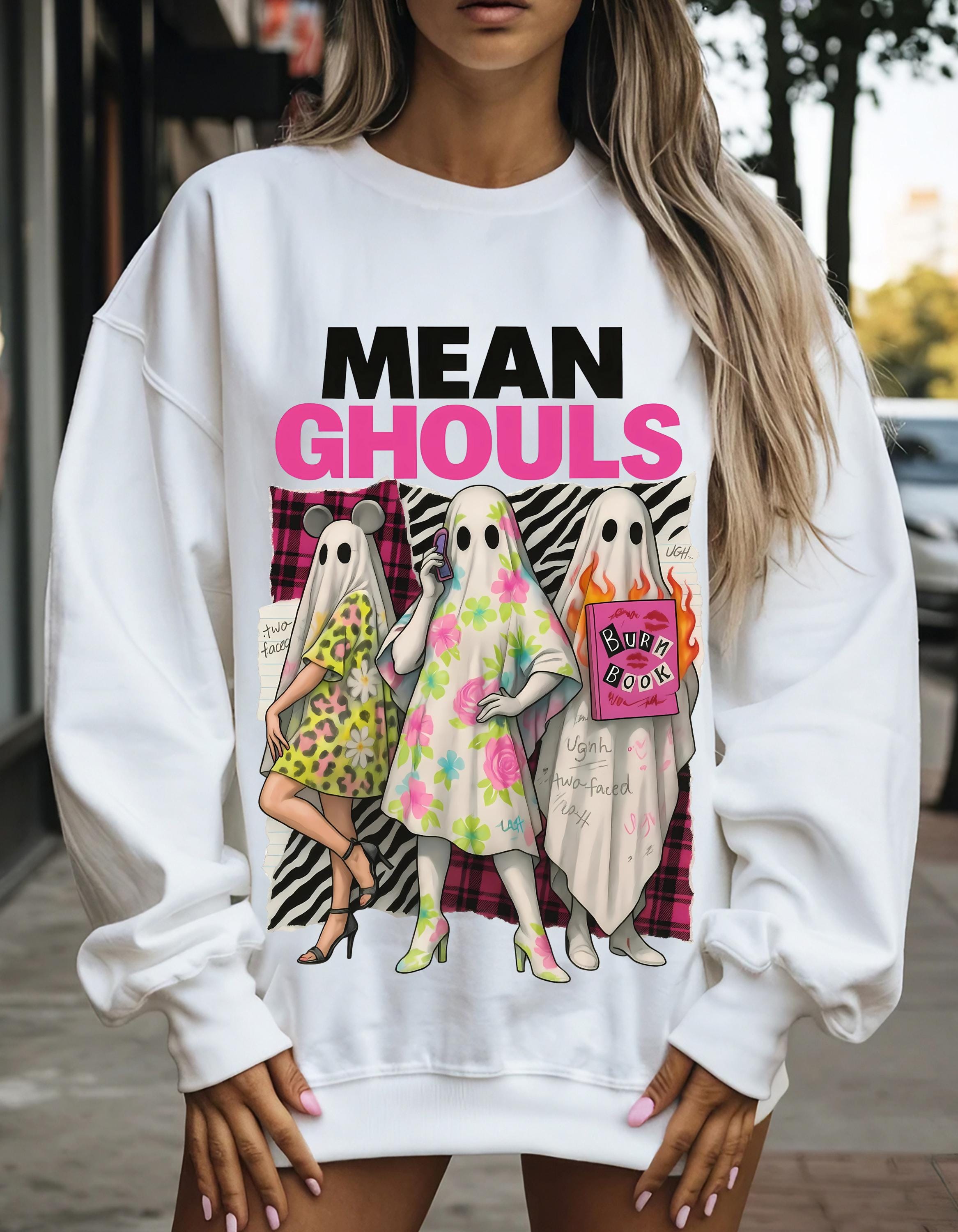 Mean Ghouls Crewneck Sweatshirt: Spooky Halloween Pullover