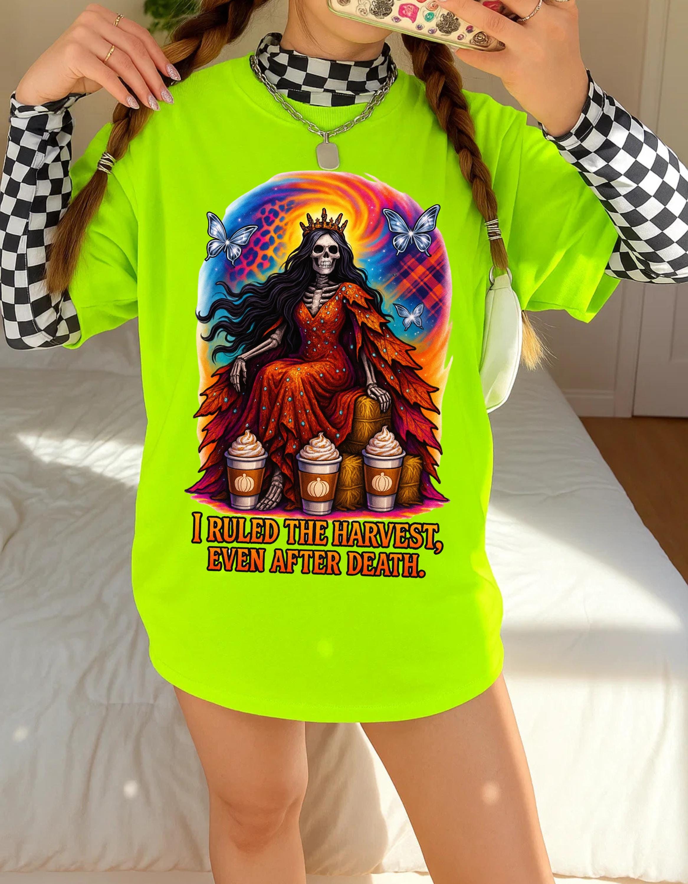 Harvest Goddess Graphic Tee: Unisex Boho Fall Fashion