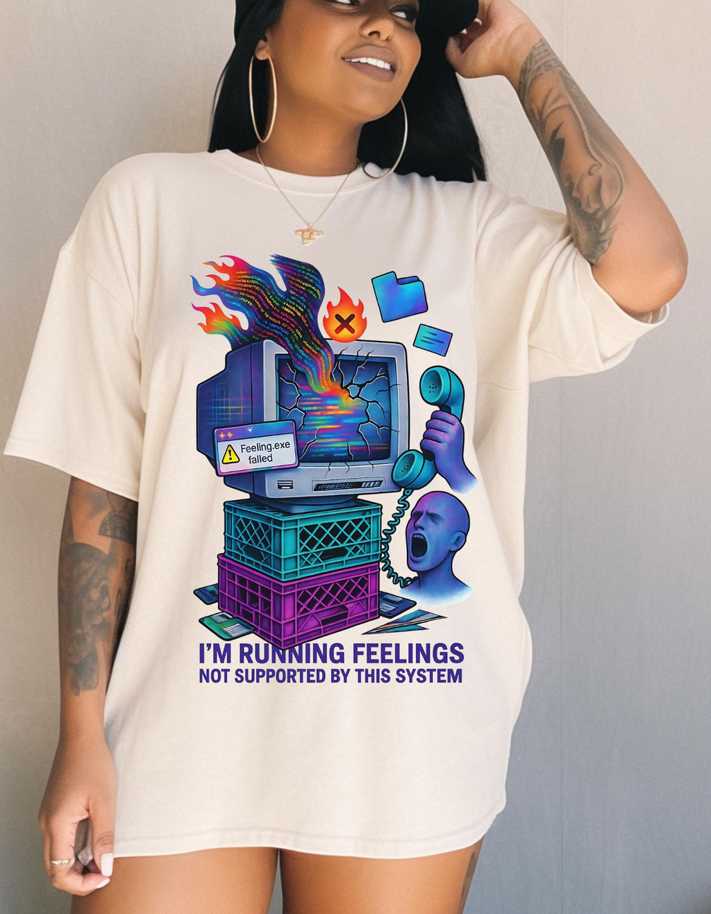 Nostalgic Windows 95 Emotions Unisex Tee: Retro Computer Geek Fashion for Tech Lovers