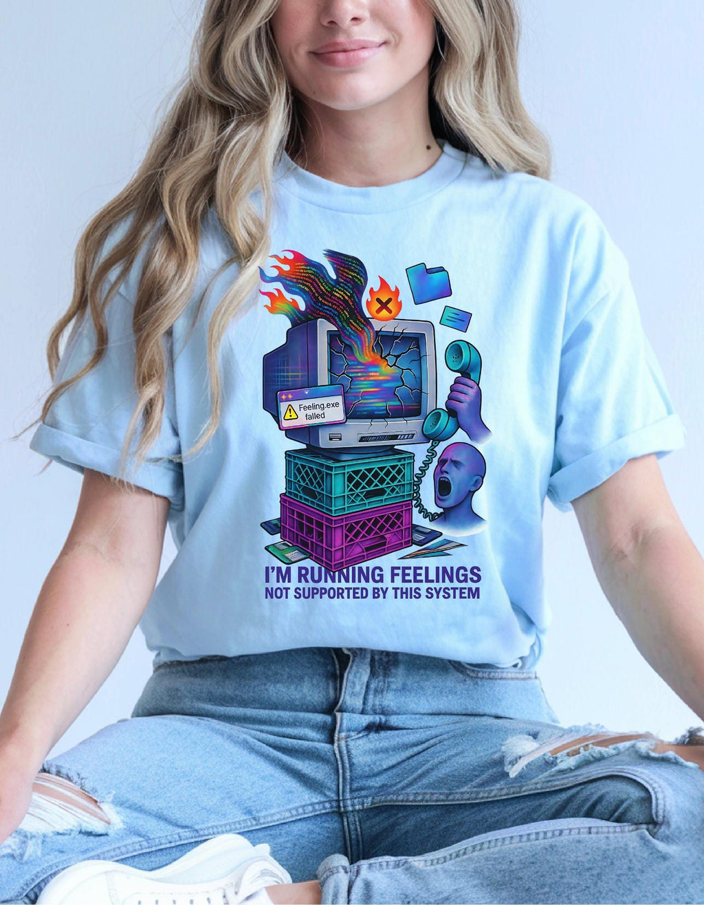 Nostalgic Windows 95 Emotions Unisex Tee: Retro Computer Geek Fashion for Tech Lovers