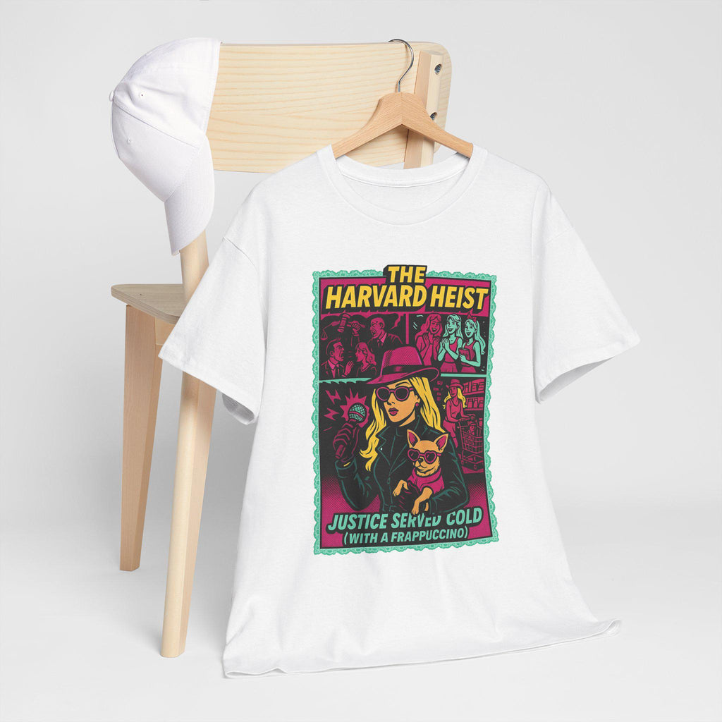 Harvard Heist Graphic Tee: 90s Nostalgia Movie Lover Gift, Unisex College Humor Casual Shirt