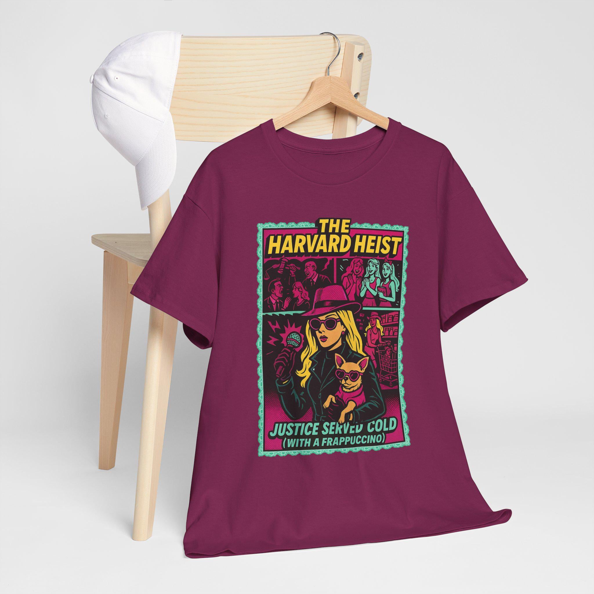 Harvard Heist Graphic Tee: 90s Nostalgia Movie Lover Gift, Unisex College Humor Casual Shirt
