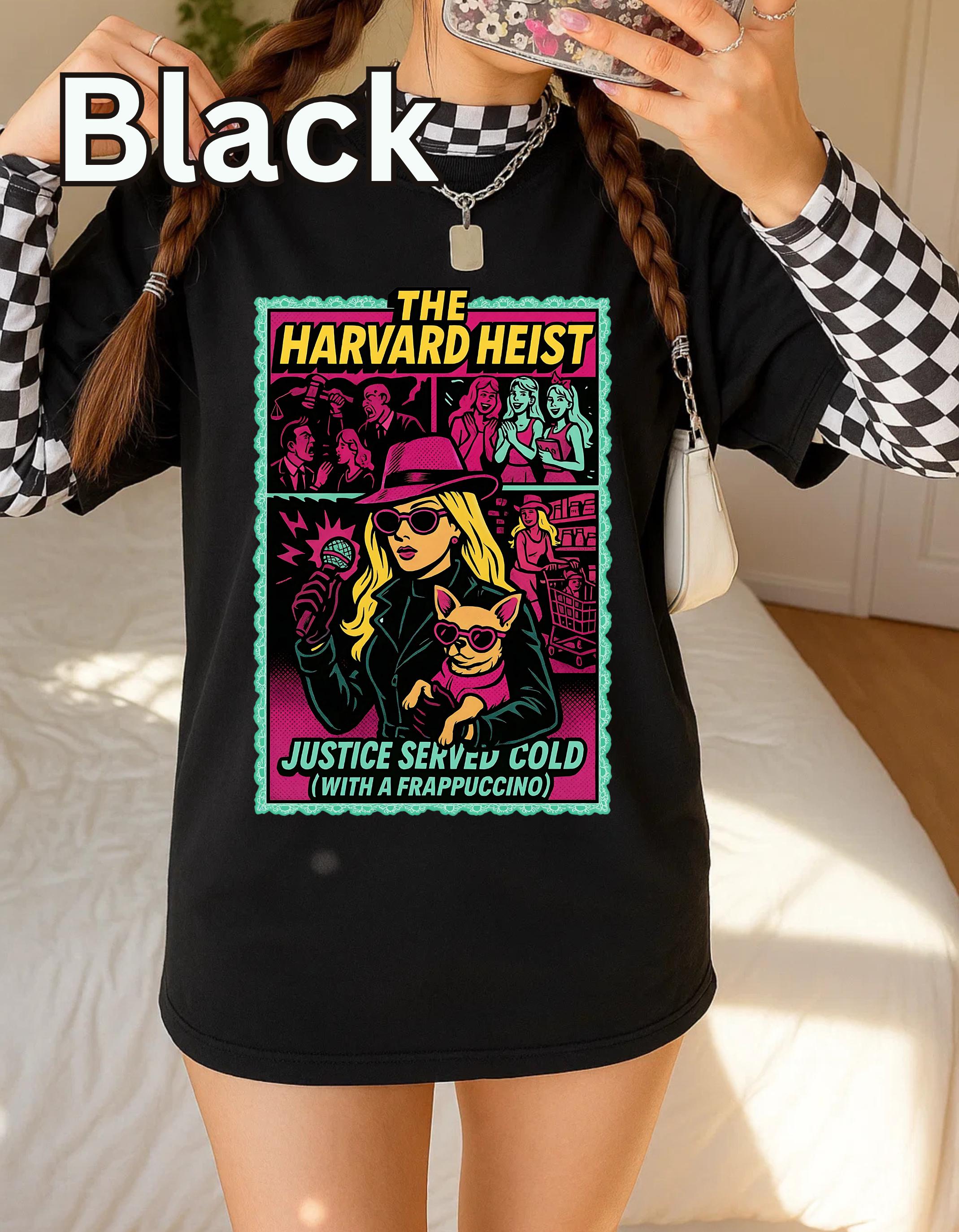 Harvard Heist Graphic Tee: 90s Nostalgia Movie Lover Gift, Unisex College Humor Casual Shirt