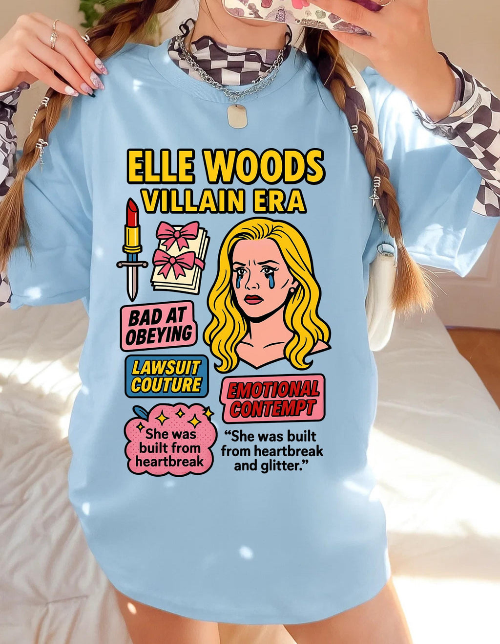 Sorority Villain Era Graphic Tee: Funny Unisex Pop Culture Movie Fan T-Shirt for Empowerment