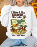 Quirky Donut Crewneck Sweatshirt: Unisex Foodie Gift, Cozy Bakery Lover Apparel, Funny Casual Top