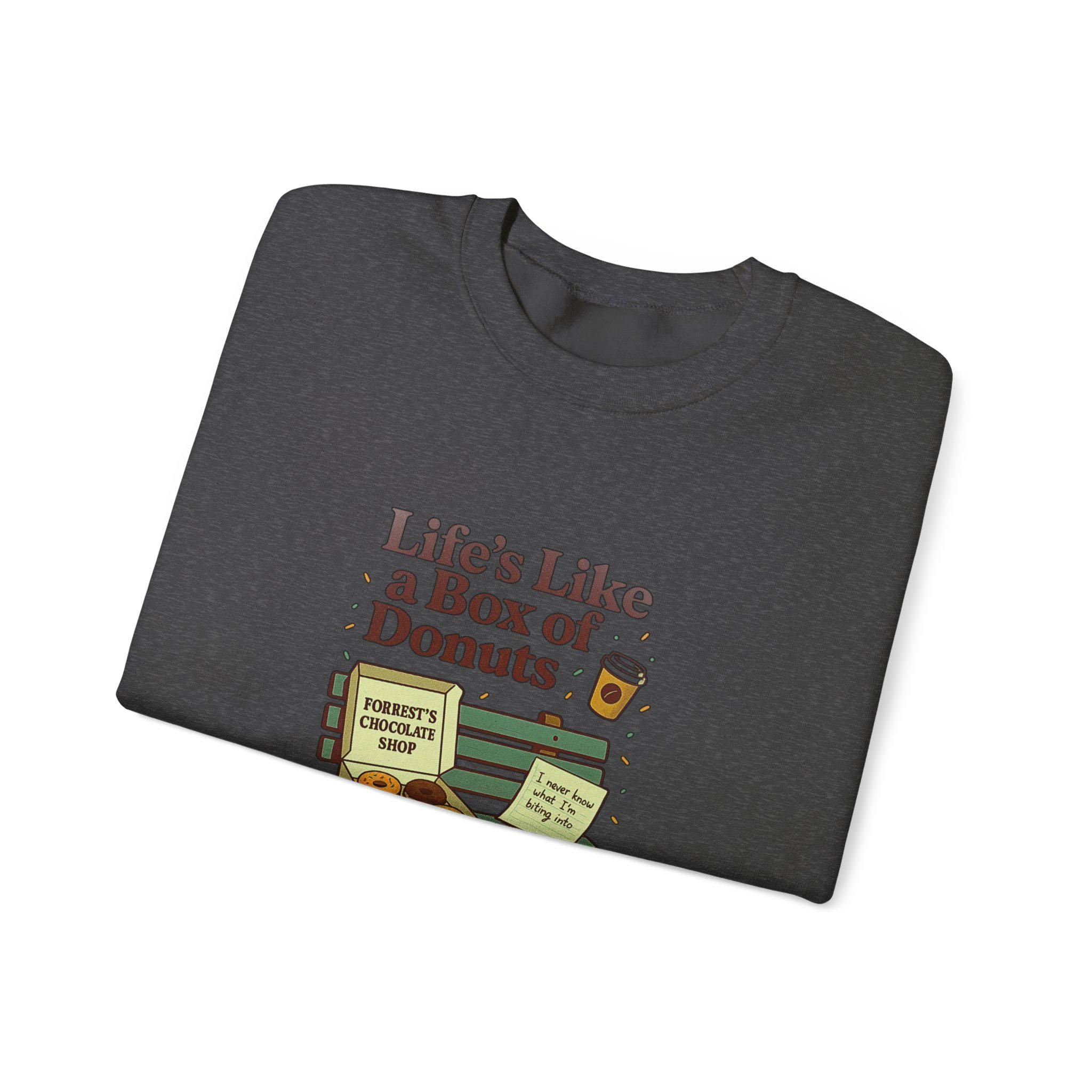 Quirky Donut Crewneck Sweatshirt: Unisex Foodie Gift, Cozy Bakery Lover Apparel, Funny Casual Top