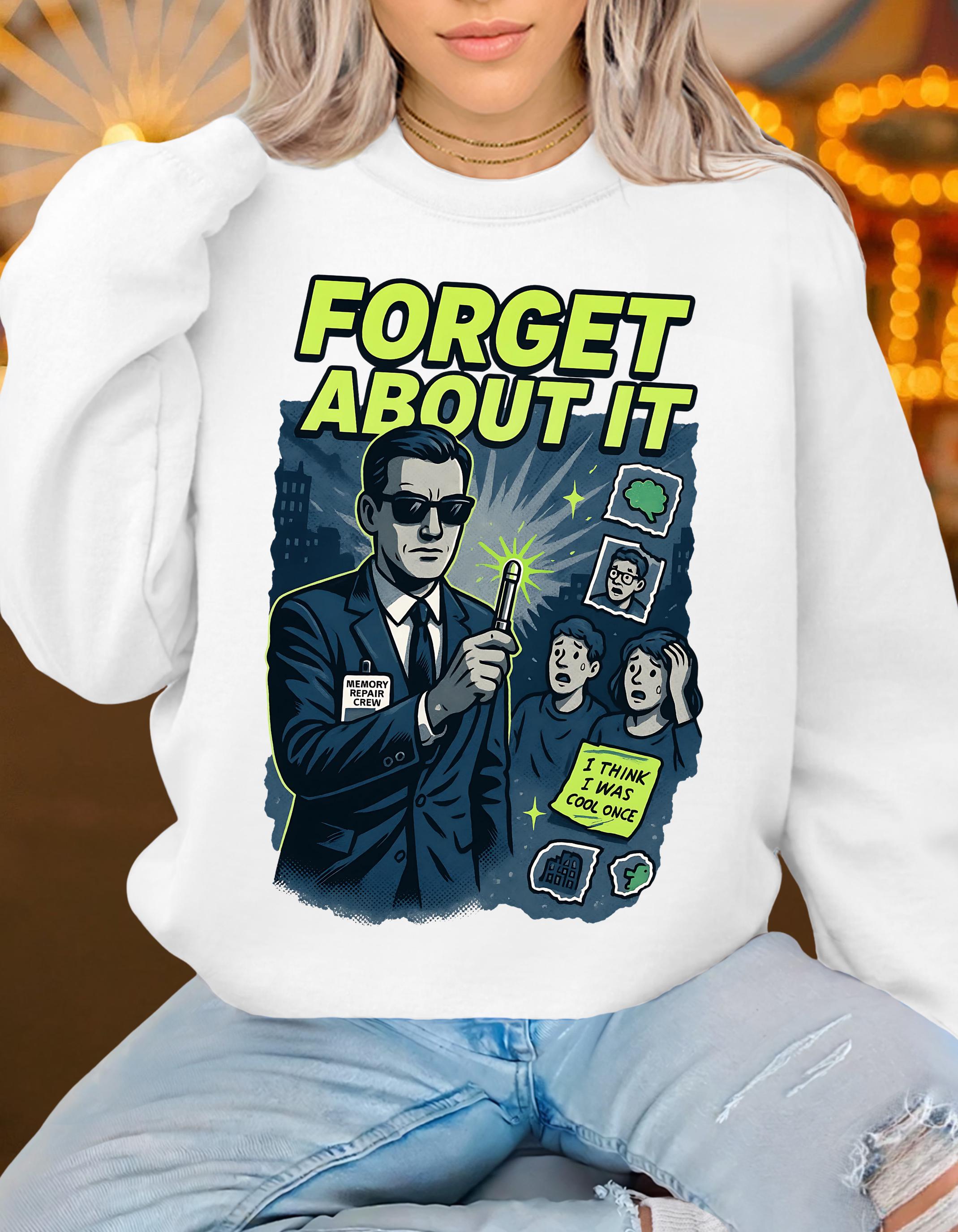 Men's Movie Parody Sweatshirt: Funny Suit Humor Crewneck