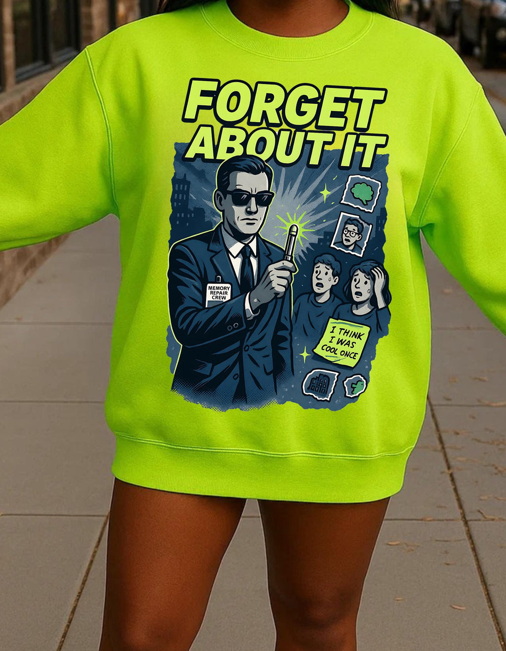 Men's Movie Parody Sweatshirt: Funny Suit Humor Crewneck