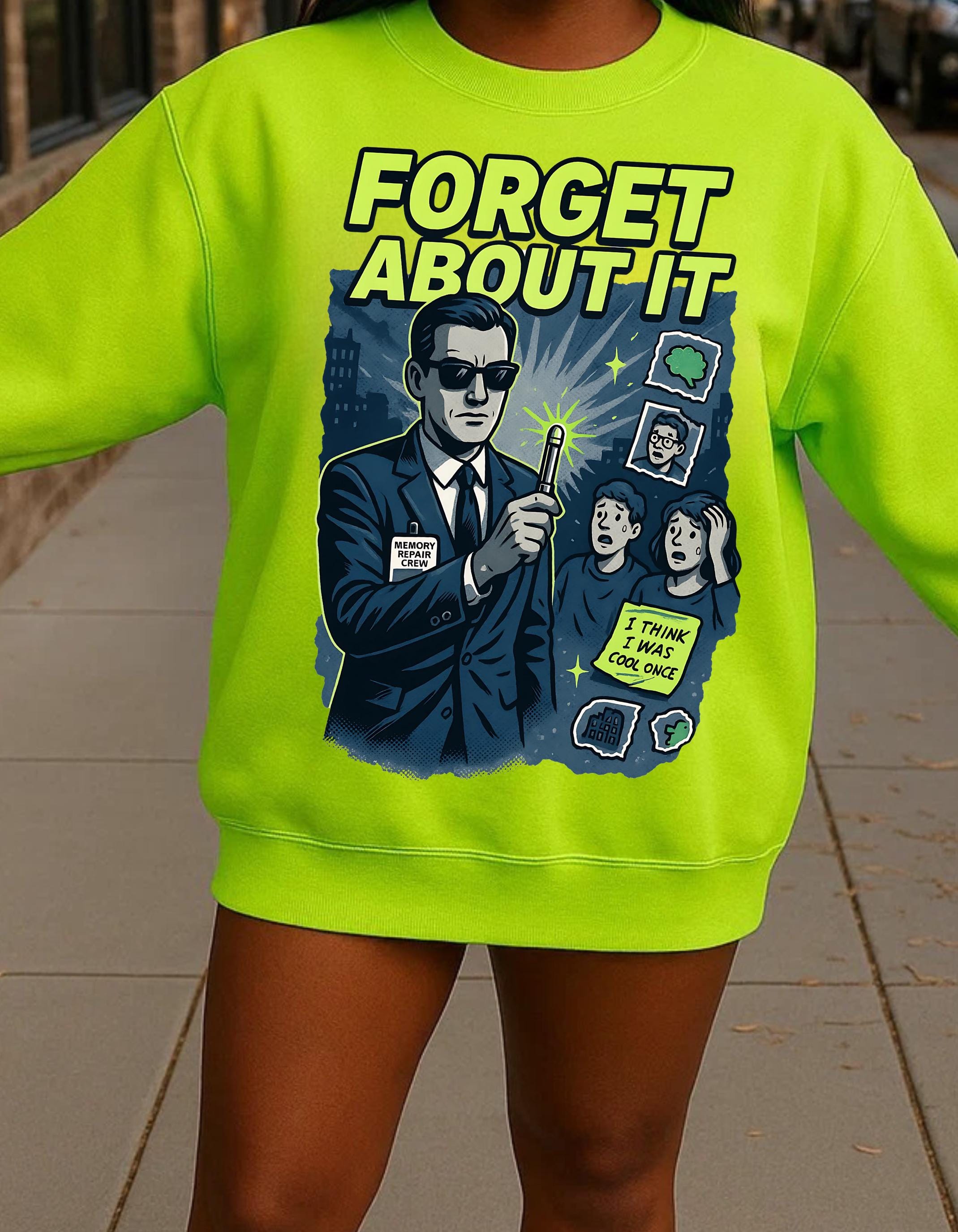 Men's Movie Parody Sweatshirt: Funny Suit Humor Crewneck