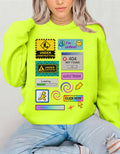 Retro Online Vibes Crewneck Sweatshirt: Geeky Tech Lover Fashion