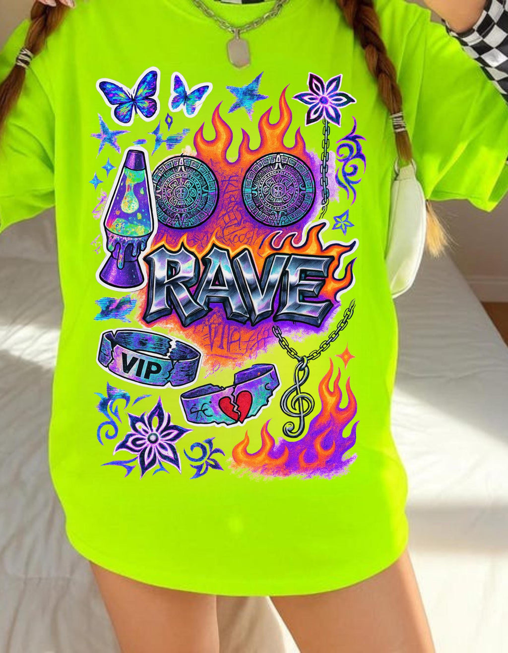 Retro Graphic Tee: Vibrant Unisex Cotton Festival Shirt