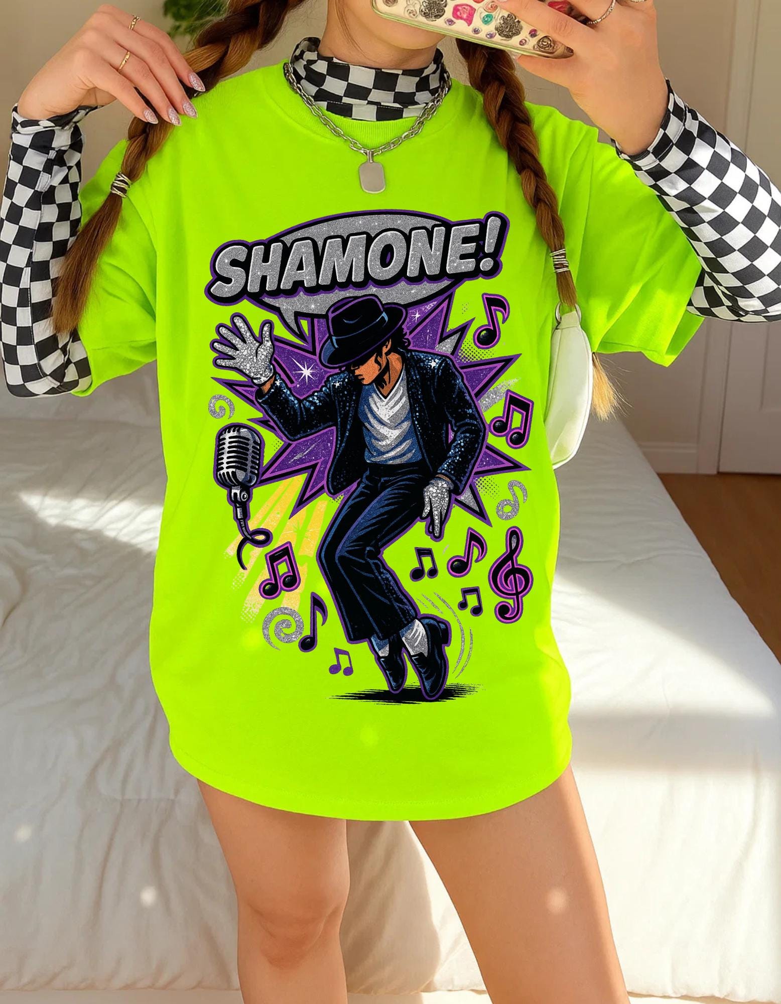 Vibrant Music-Inspired Unisex Tee: Festive Concert Attire, Artistic Graphic Shirt, Casual Style Gift