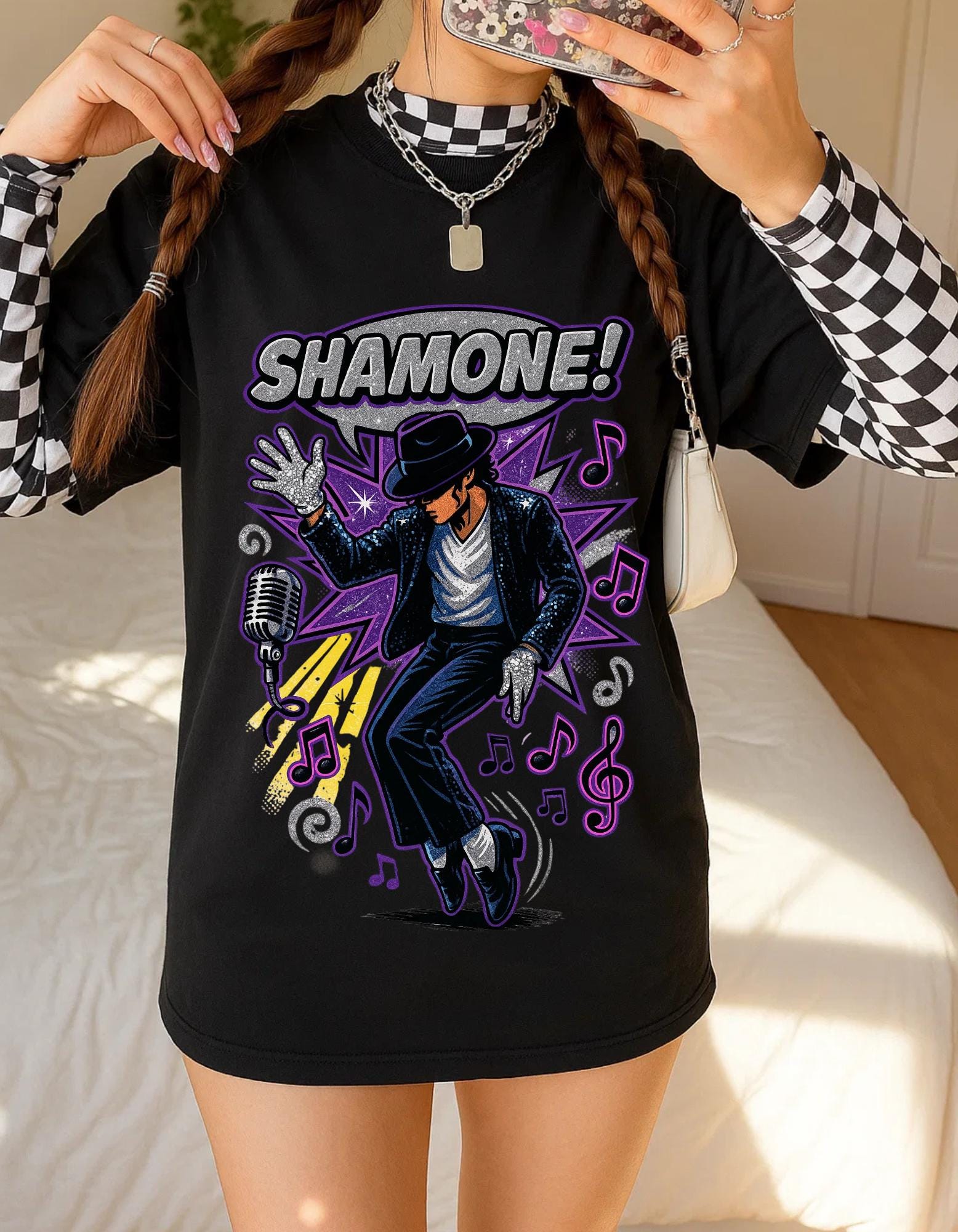 Vibrant Music-Inspired Unisex Tee: Festive Concert Attire, Artistic Graphic Shirt, Casual Style Gift