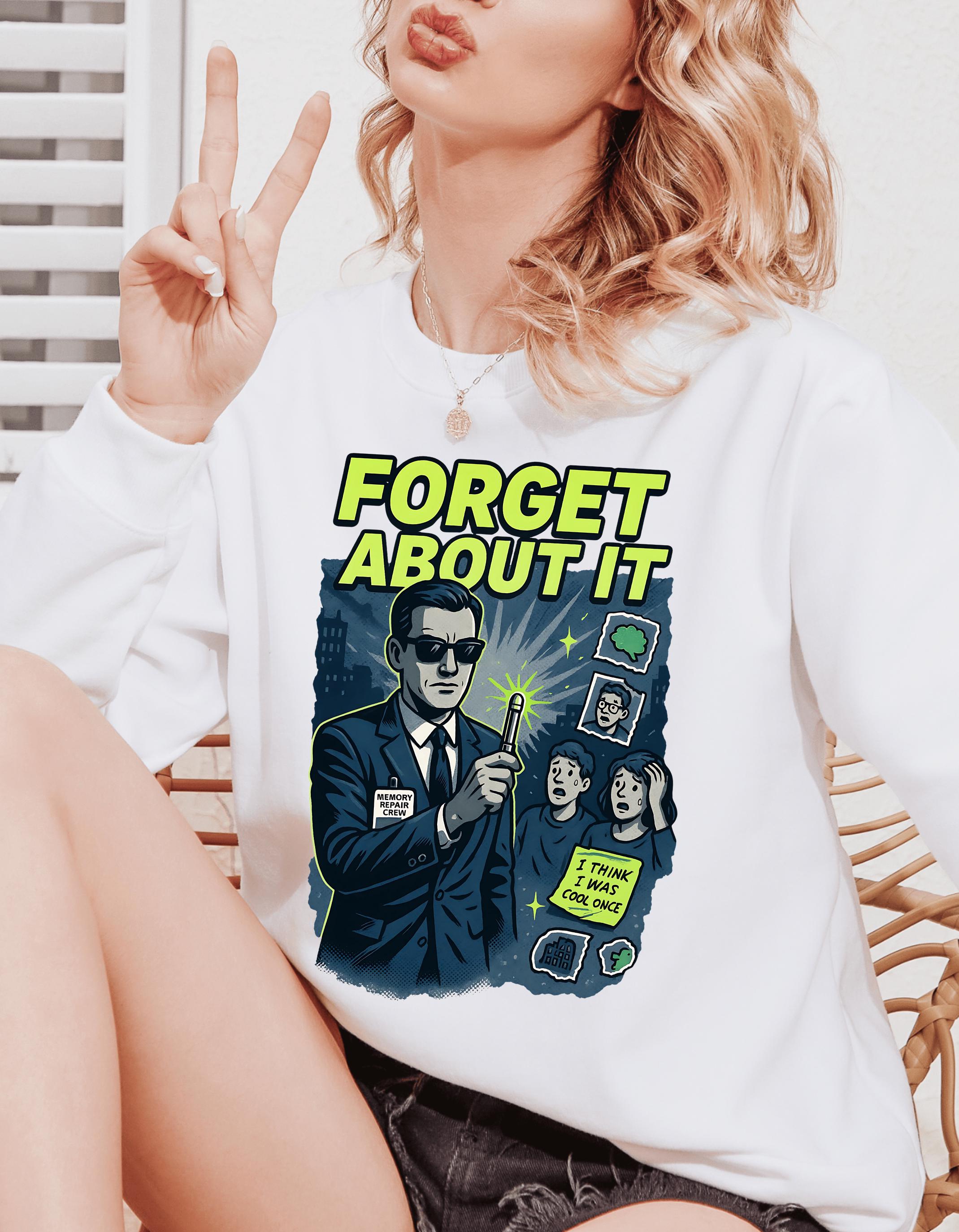 Men's Movie Parody Sweatshirt: Funny Suit Humor Crewneck