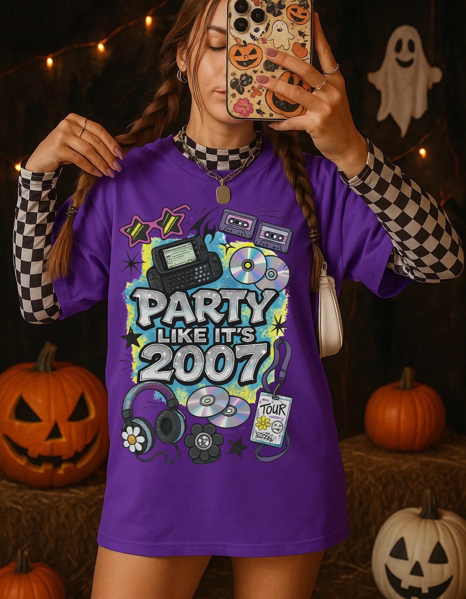 Retro "Party Like It's 2007" Graphic Tee - Unisex Cotton T-Shirt