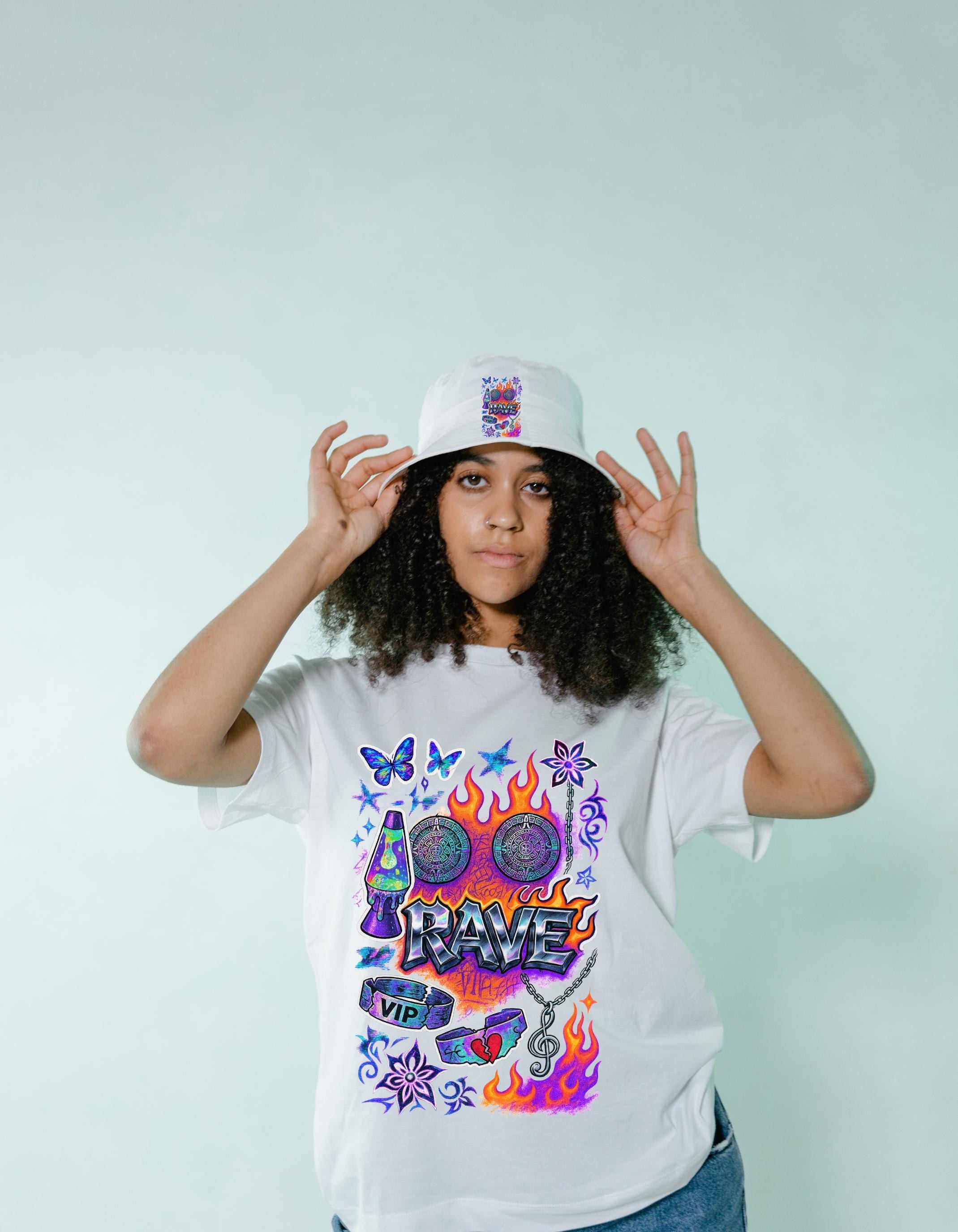 Retro Graphic Tee: Vibrant Unisex Cotton Festival Shirt