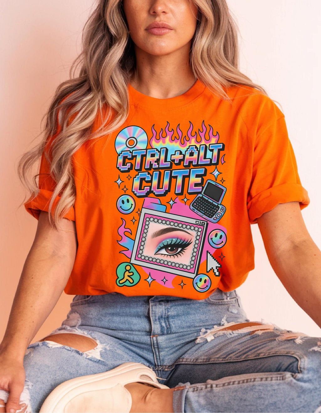 Retro 90s Graphic T-Shirt Unisex Cotton Tee Vintage Inspired Casual Streetwear Alternative Fashion