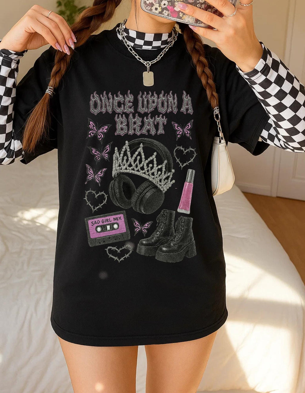 Pop Punk Fairytale Tee: Unisex Heavy Cotton Graphic Shirt - Once Upon A Brat Statement Top