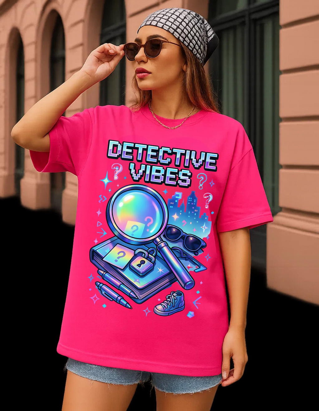 Y2K Detective Graphic Tee: Retro Sleuth Mystery Shirt Crime Fan Gift Unisex Cotton Apparel