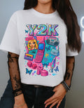 Y2K Graphic Tee: Retro 2000s Heavy Cotton Unisex Shirt - Nostalgic Streetwear Fashion Gift