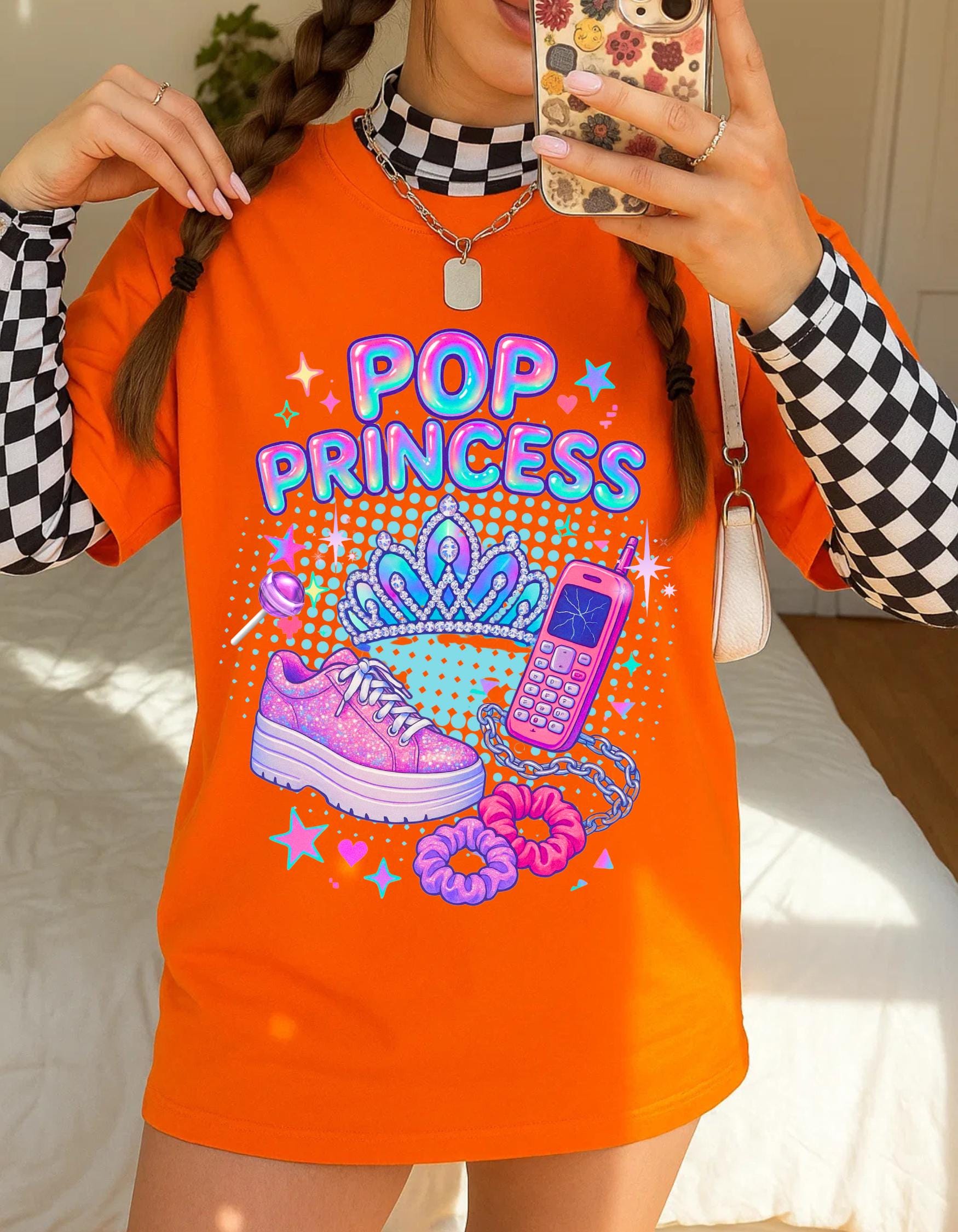 Retro Pop Princess Graphic Tee: Unisex Heavy Cotton Trendy Shirt - Vintage Music Lover Gift
