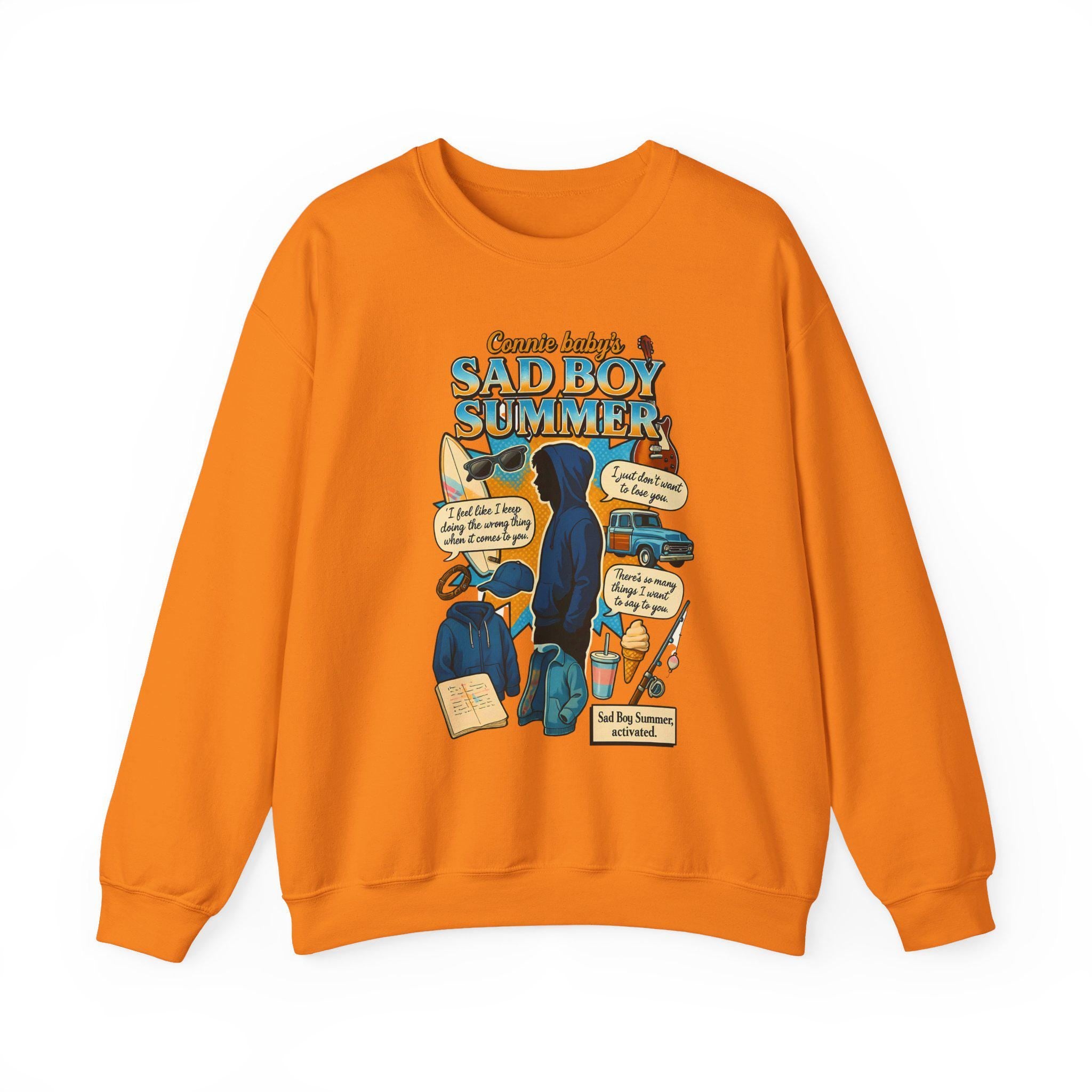 Sad Boy Summer Sweatshirt: Embroidered Unisex Crewneck