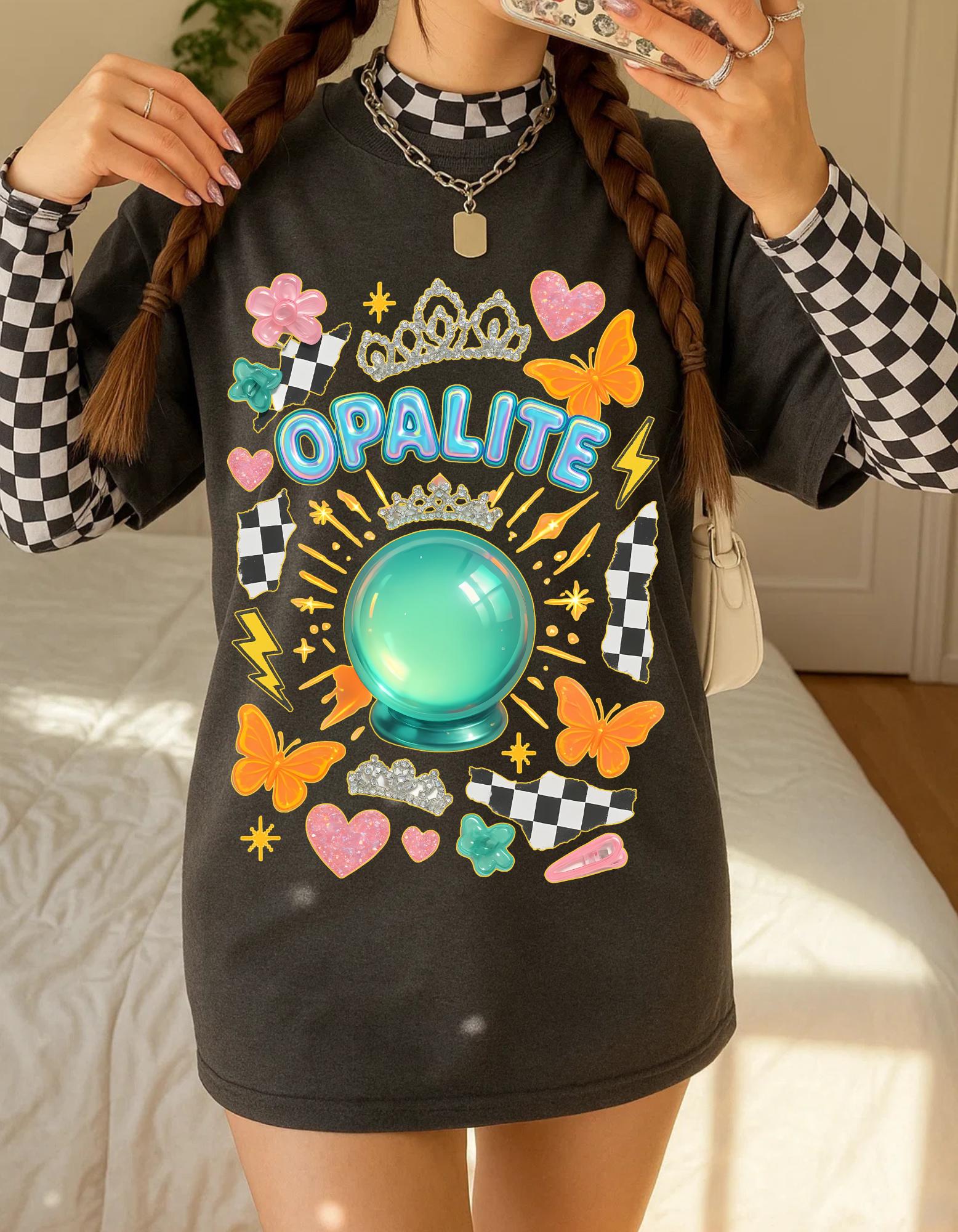 Vegas Showgirl T-Shirt: Opalite Cotton Unisex Tee