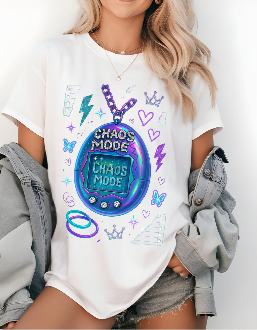 Chaos Mode Graphic Tee Unisex Heavy Cotton T-Shirt Streetwear Casual Fashion Gift