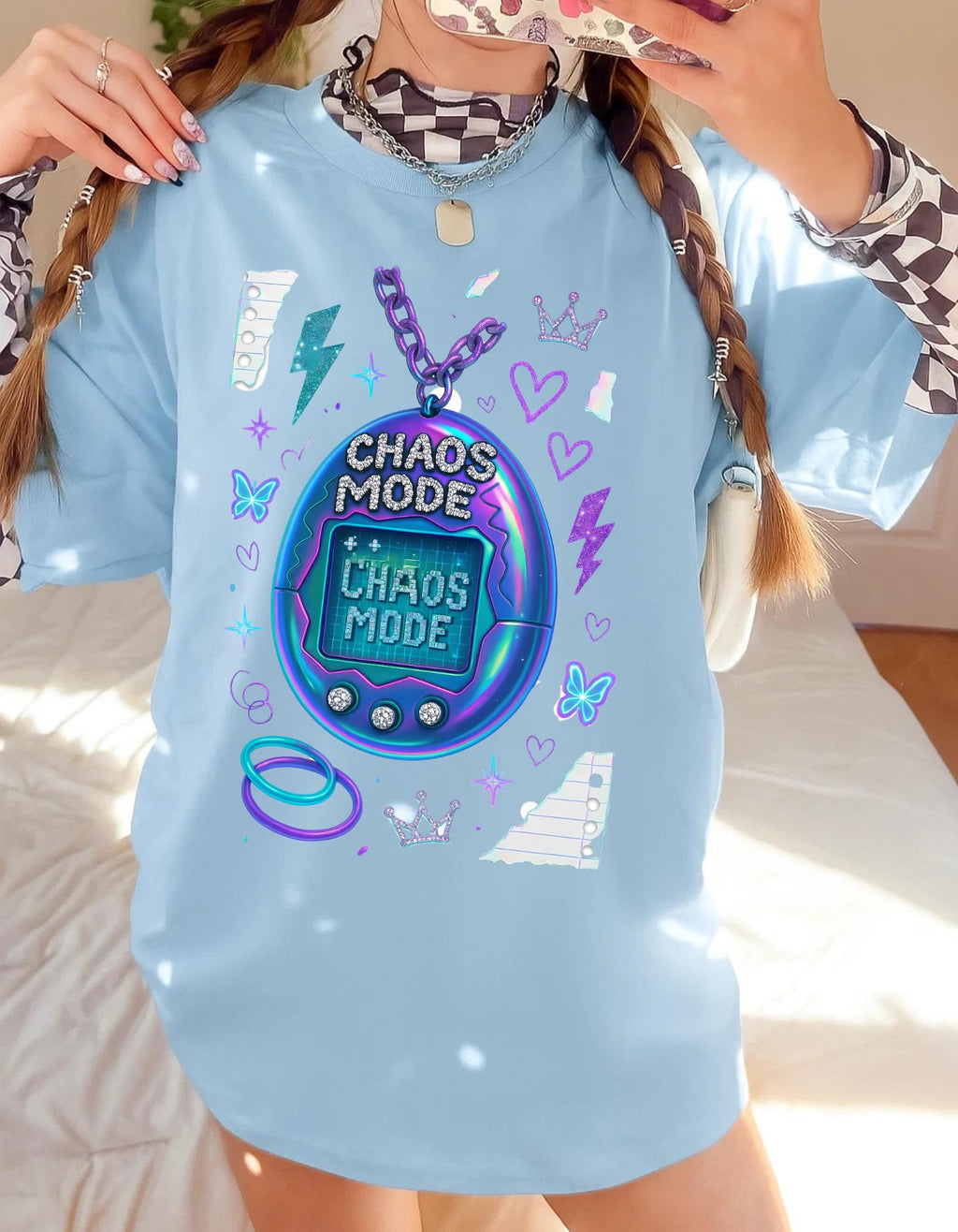 Chaos Mode Graphic Tee Unisex Heavy Cotton T-Shirt Streetwear Casual Fashion Gift