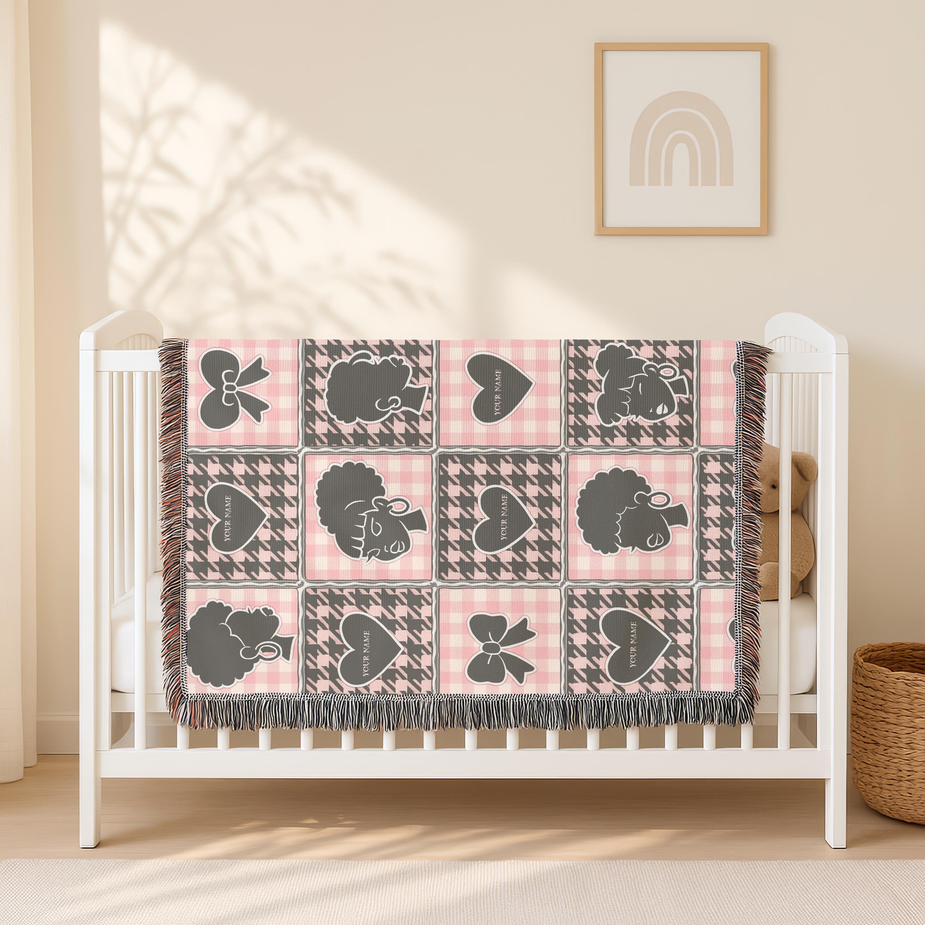Charming Patterned Woven Blanket: Cozy Home Decor Throw for Living Room, Fall & Winter Comfort
