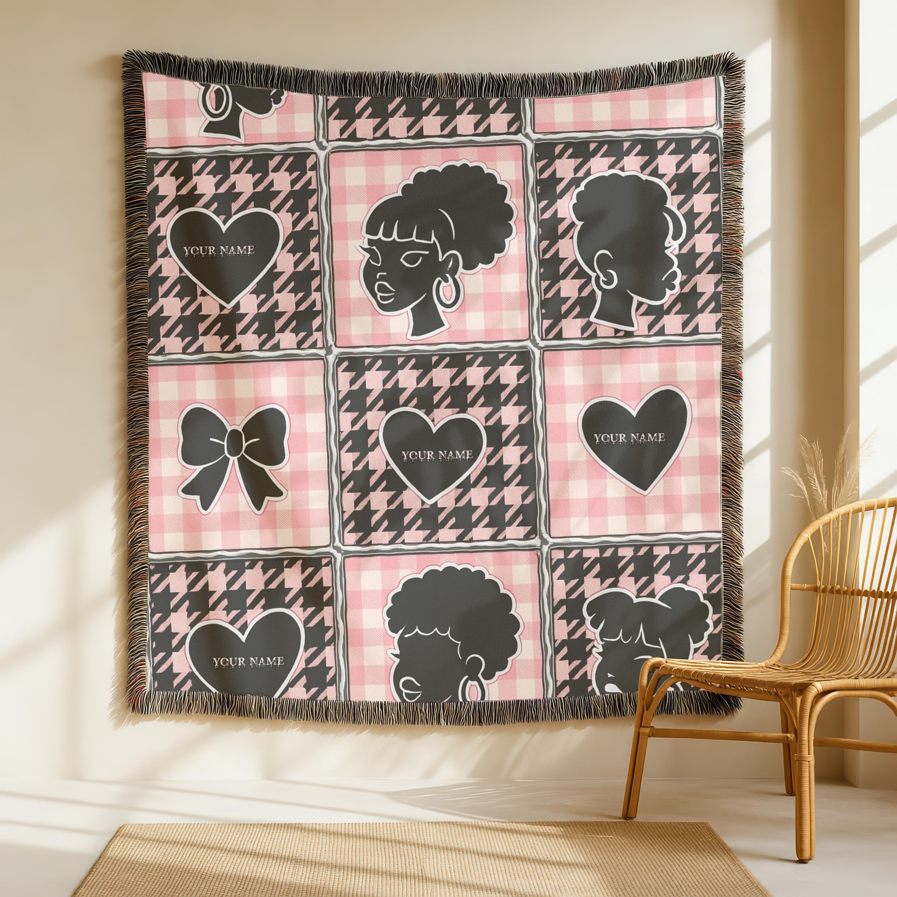 Charming Patterned Woven Blanket: Cozy Home Decor Throw for Living Room, Fall & Winter Comfort