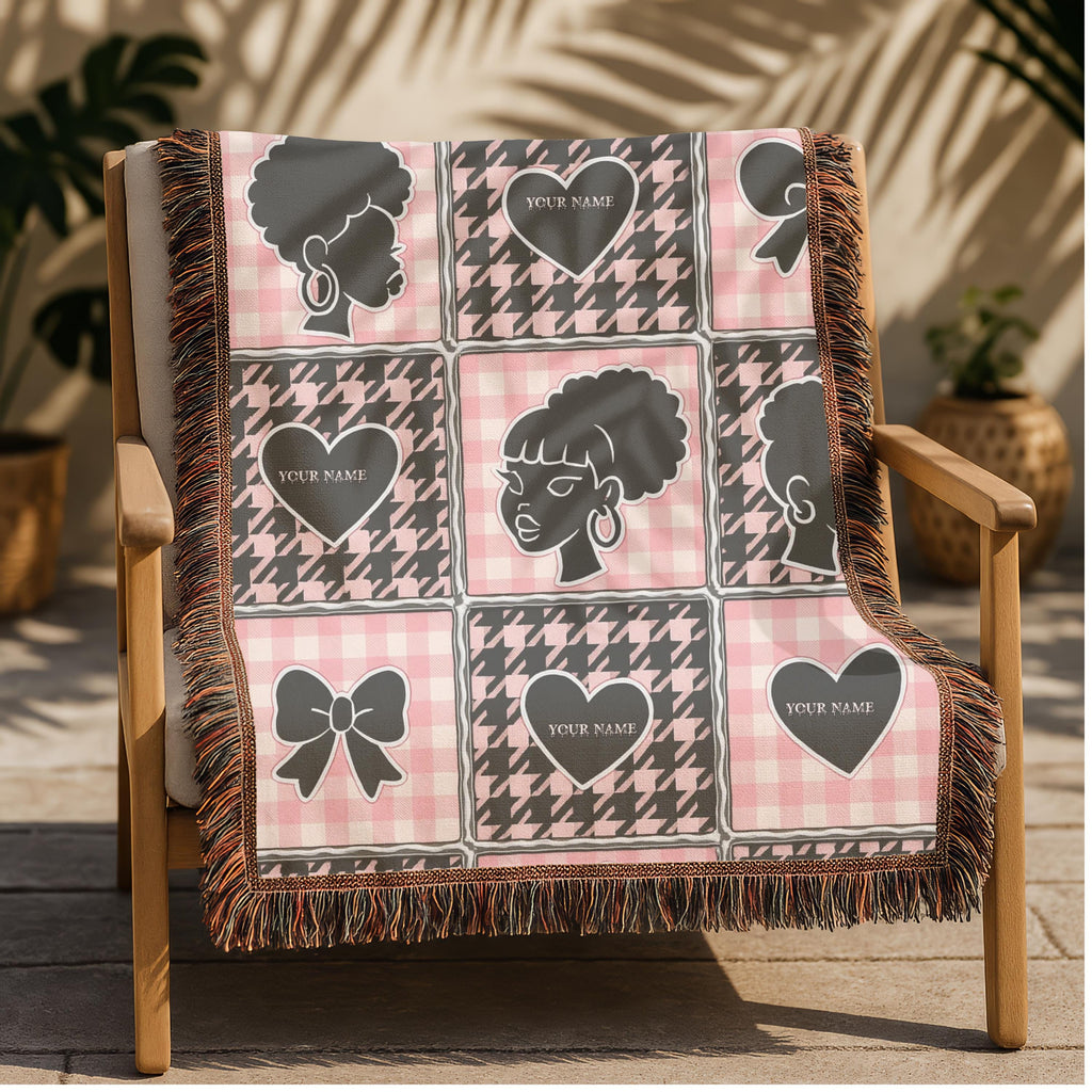 Charming Patterned Woven Blanket: Cozy Home Decor Throw for Living Room, Fall & Winter Comfort