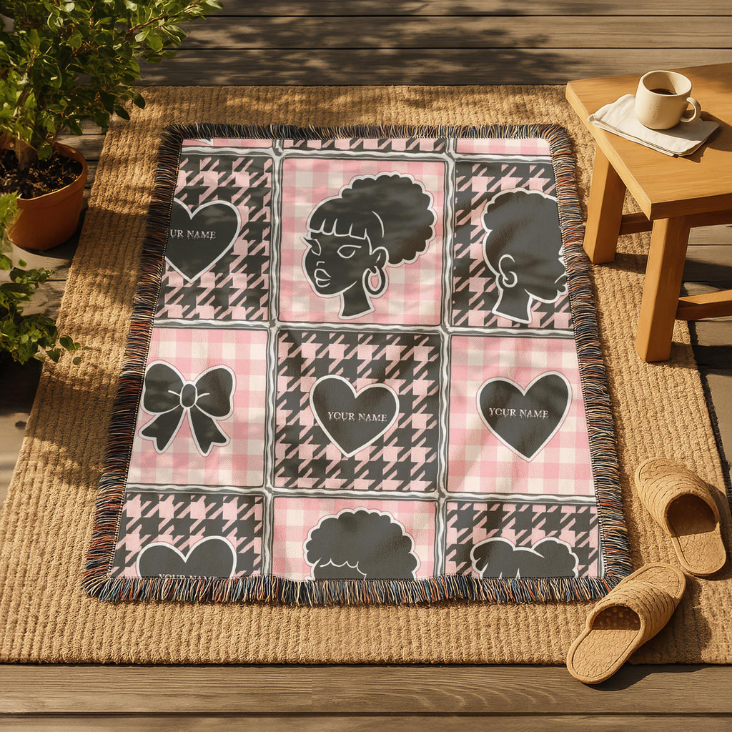 Charming Patterned Woven Blanket: Cozy Home Decor Throw for Living Room, Fall & Winter Comfort