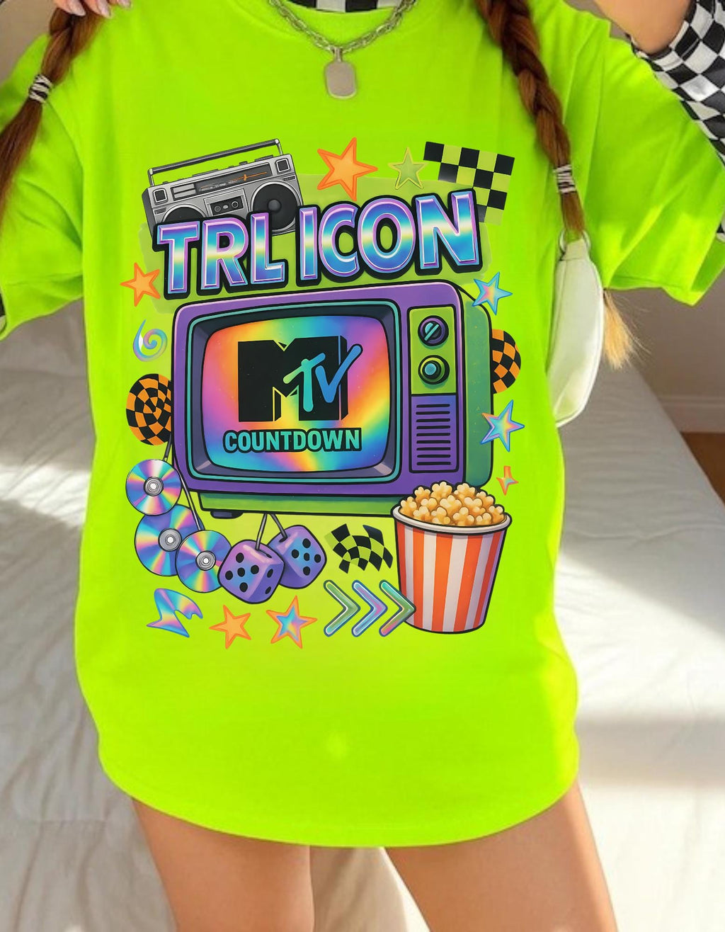 Retro Music Countdown Tee: 90s Pop Nostalgia Graphic Shirt