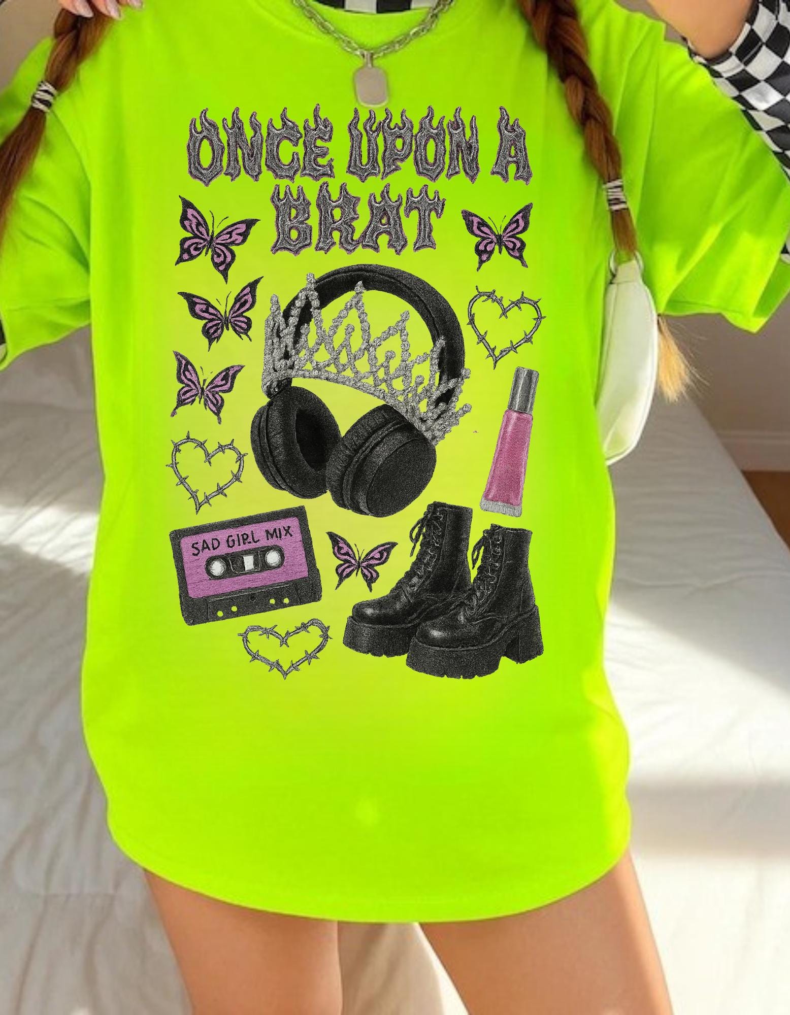 Pop Punk Fairytale Tee: Unisex Heavy Cotton Graphic Shirt - Once Upon A Brat Statement Top
