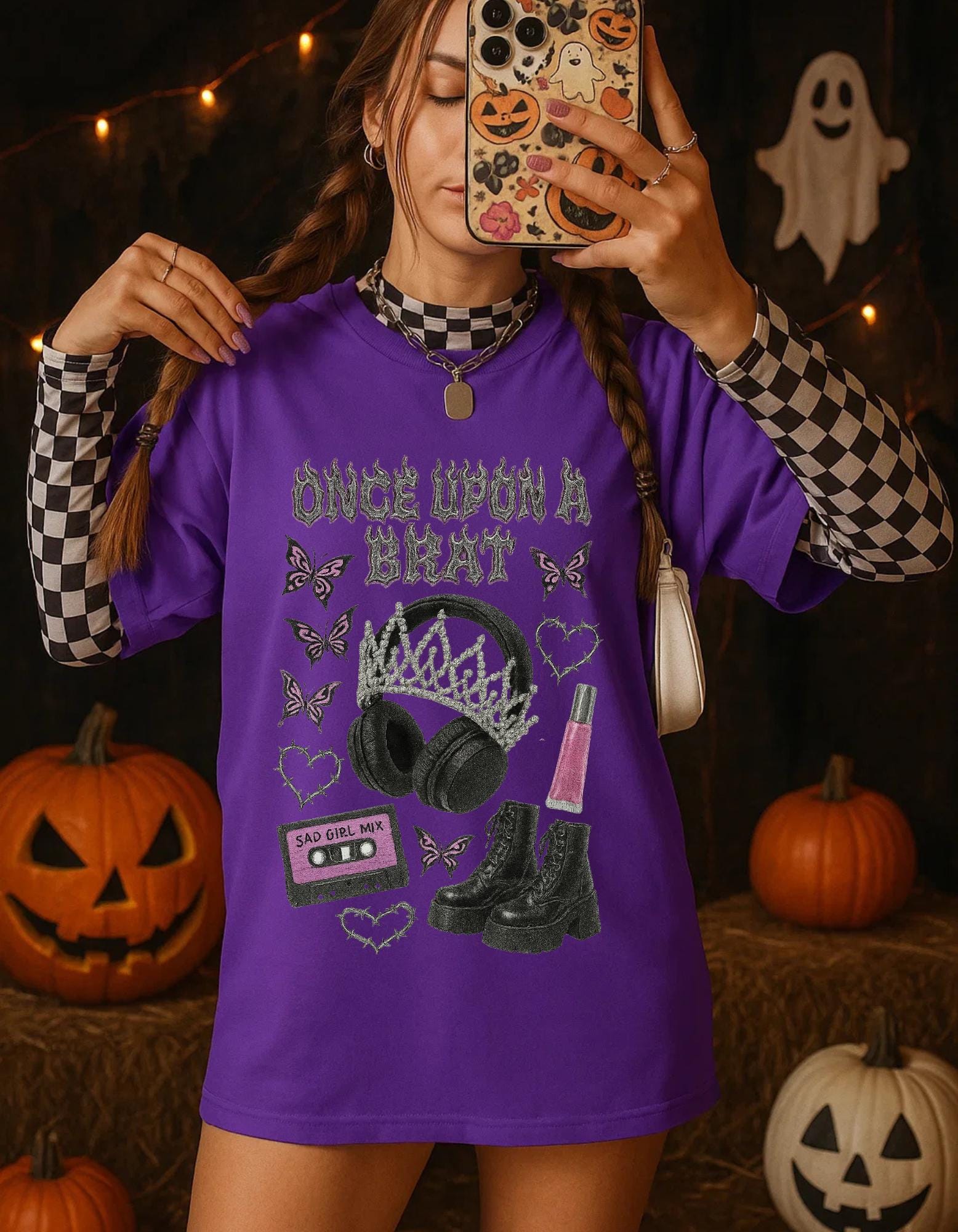 Pop Punk Fairytale Tee: Unisex Heavy Cotton Graphic Shirt - Once Upon A Brat Statement Top