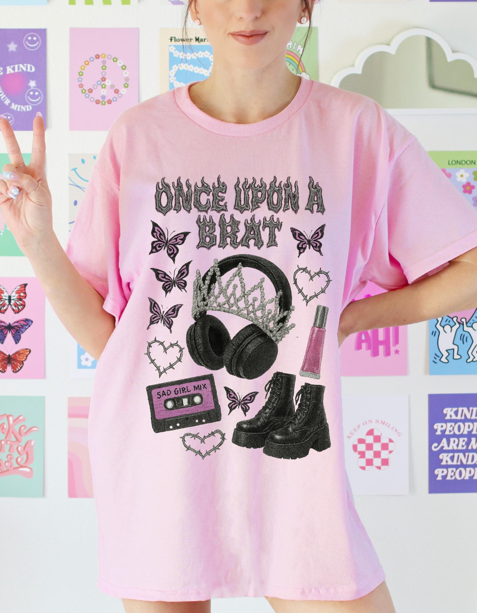 Pop Punk Fairytale Tee: Unisex Heavy Cotton Graphic Shirt - Once Upon A Brat Statement Top
