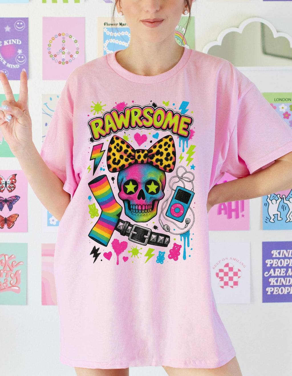 Scene Girl 2010 Graphic Tee Emo Retro Punk Alternative Shirt Fashion Clothing