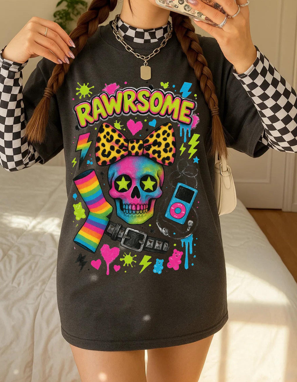 Scene Girl 2010 Graphic Tee Emo Retro Punk Alternative Shirt Fashion Clothing
