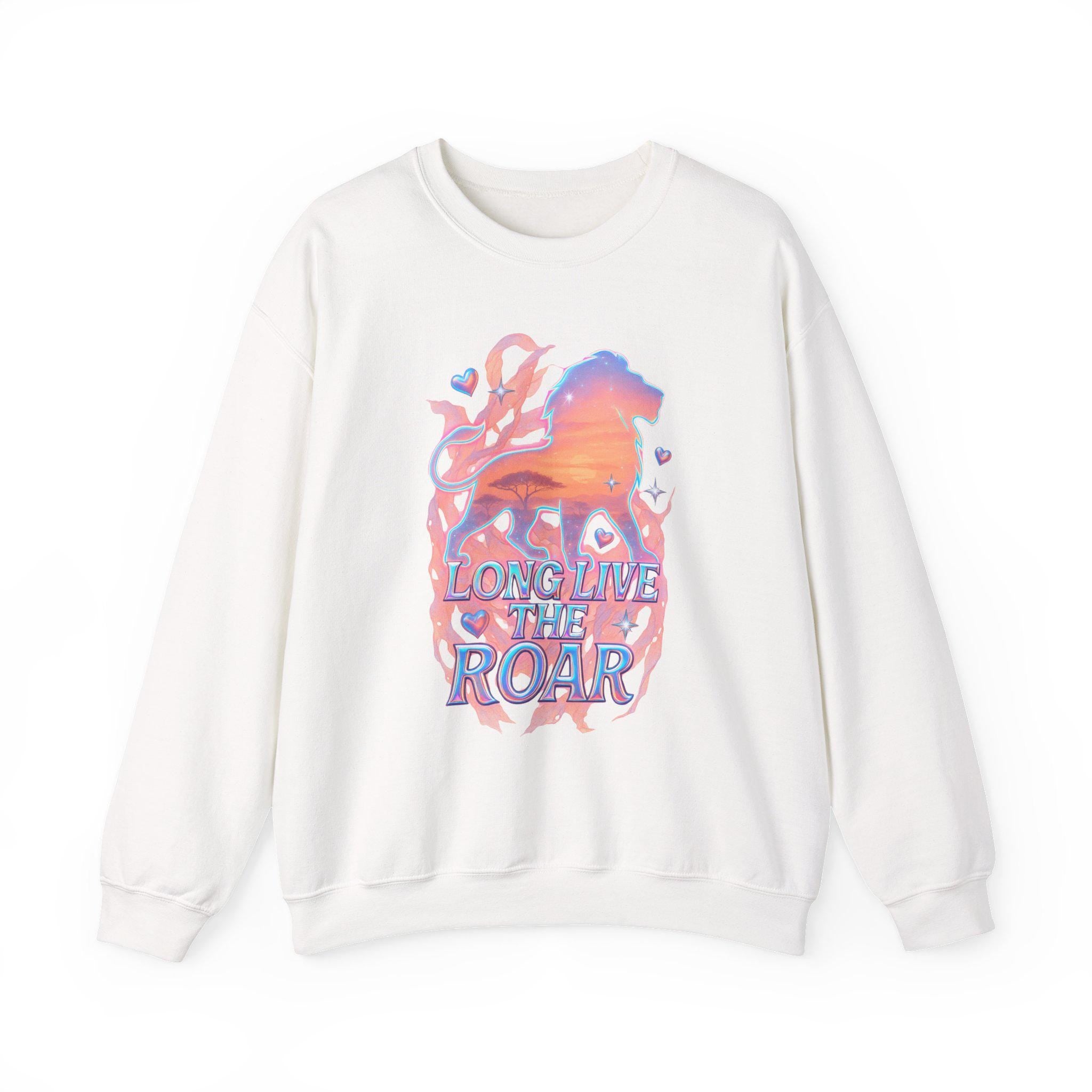 Long Live The Roar Sweatshirt: Unisex Cotton-Poly Blend